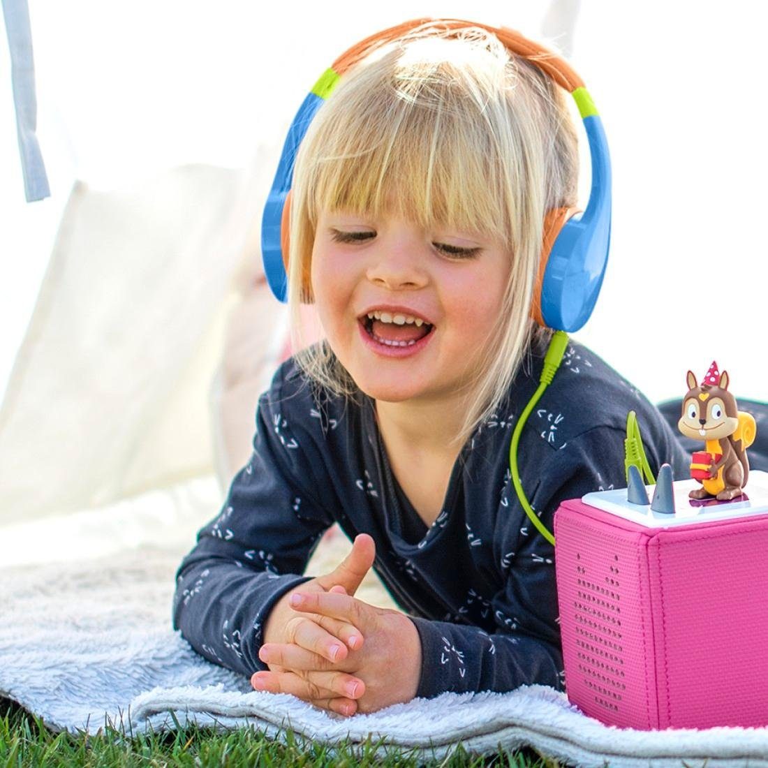 Hama Kinder koptelefoon Kindkoptelefoon met kabel (85 dB volume beperking, on-ear) Maat verstelbaar, geïntegreerde microfoon, Siri en Google Assistant