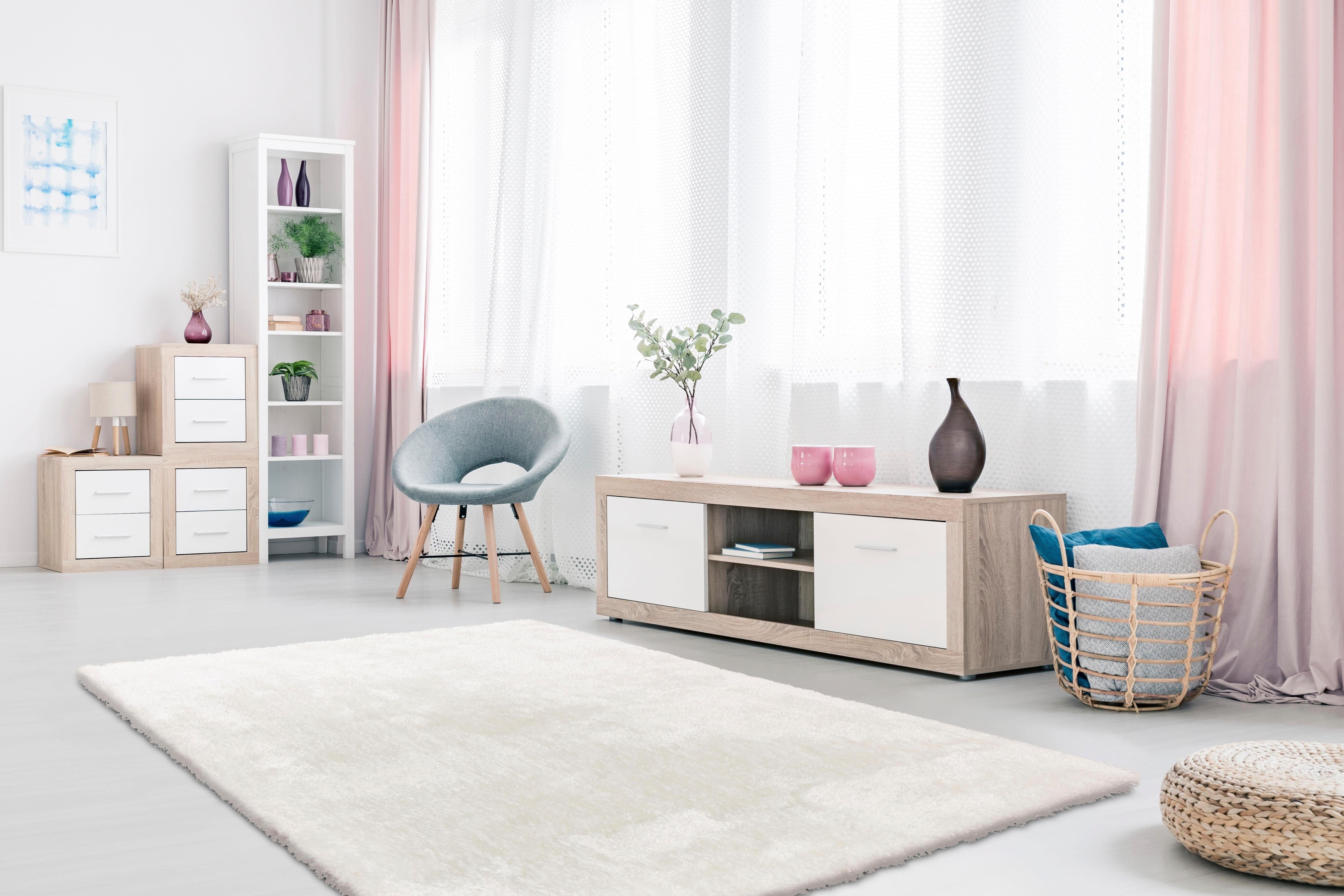 calo-deluxe Hoogpolig vloerkleed Giora 200 getuft, bijzonder zacht door microvezel, woonkamer, slaapkamer