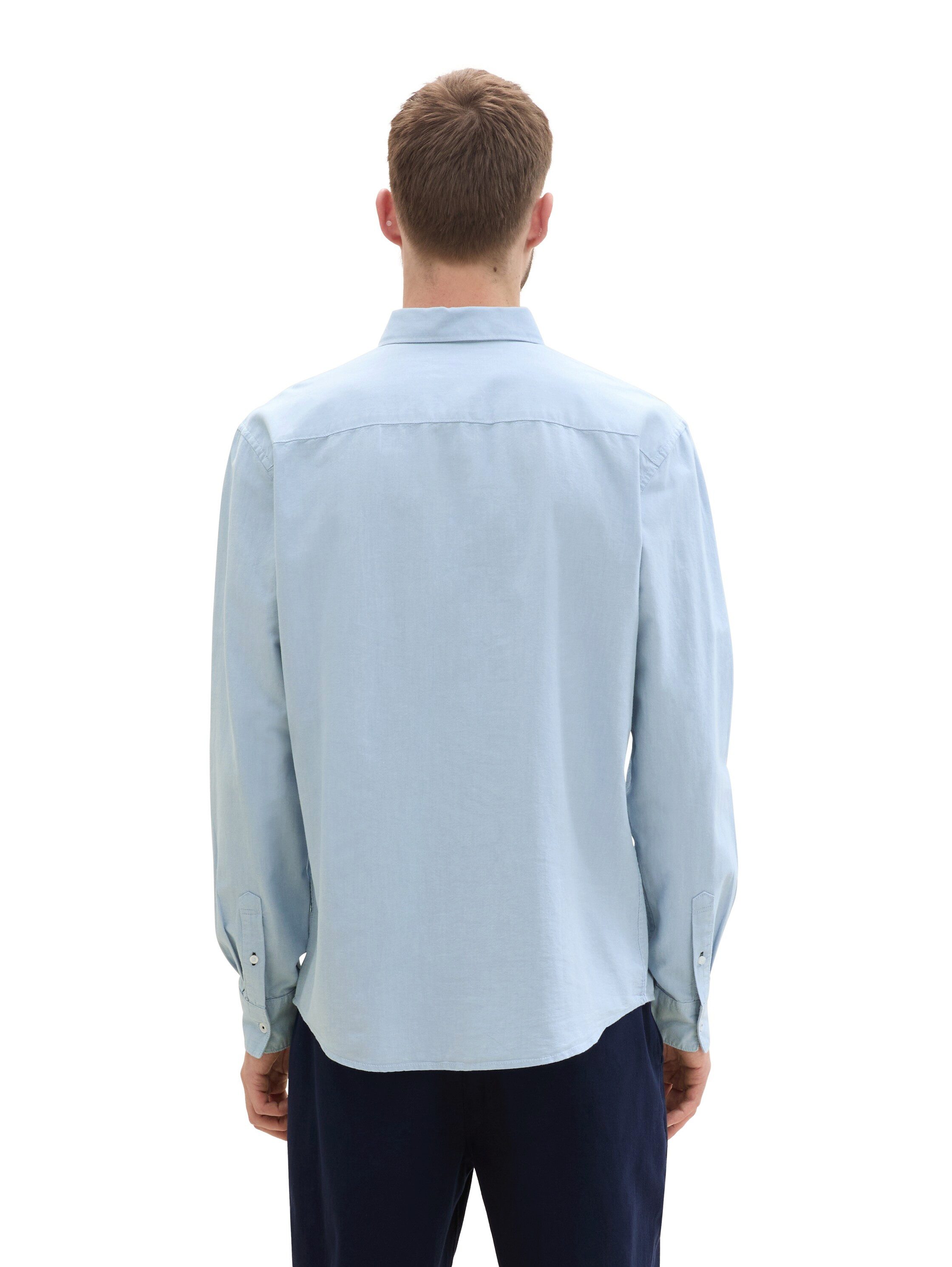 Tom Tailor Overhemd met lange mouwen Oxford met borstzak