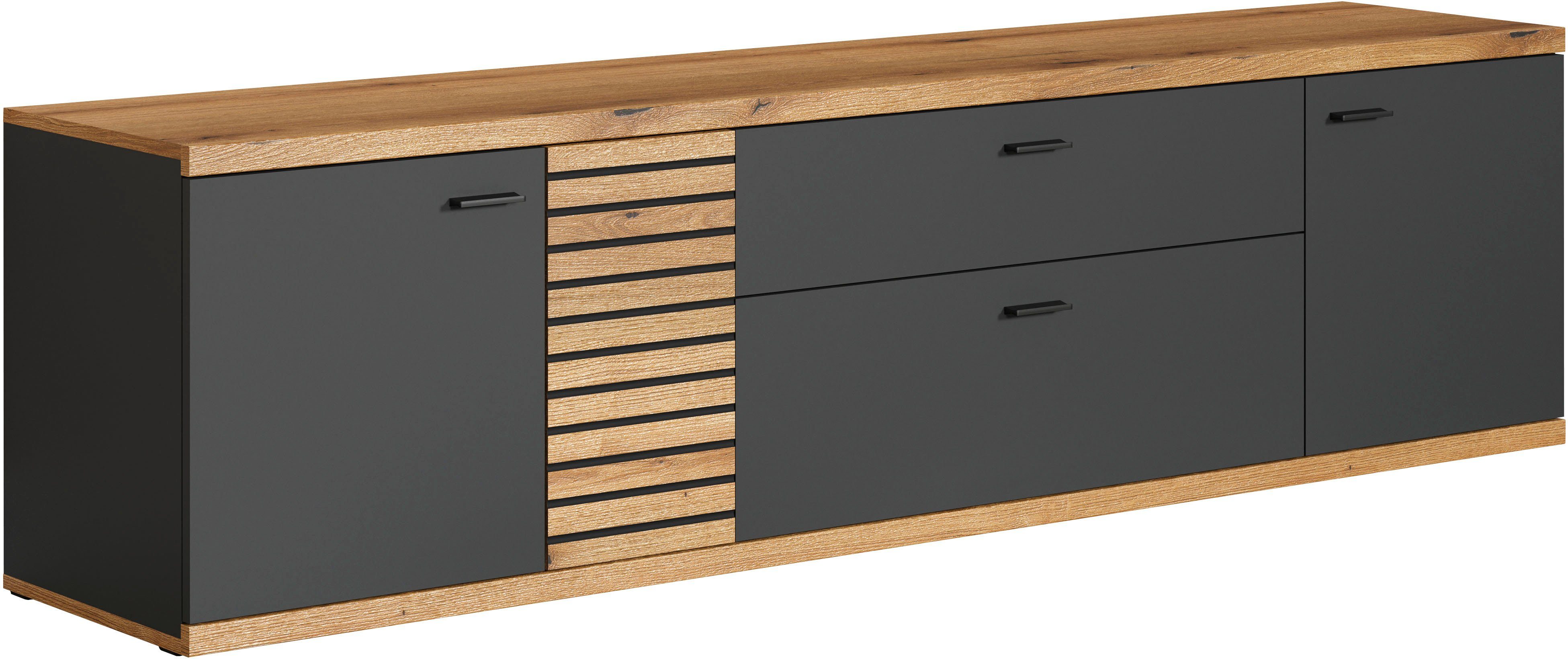 INOSIGN Tv-meubel Galway TV-kast TV-lowboard in modern ontwerp, breedte 202 cm