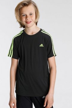 adidas t-shirt designed 2 move 3-strepen zwart