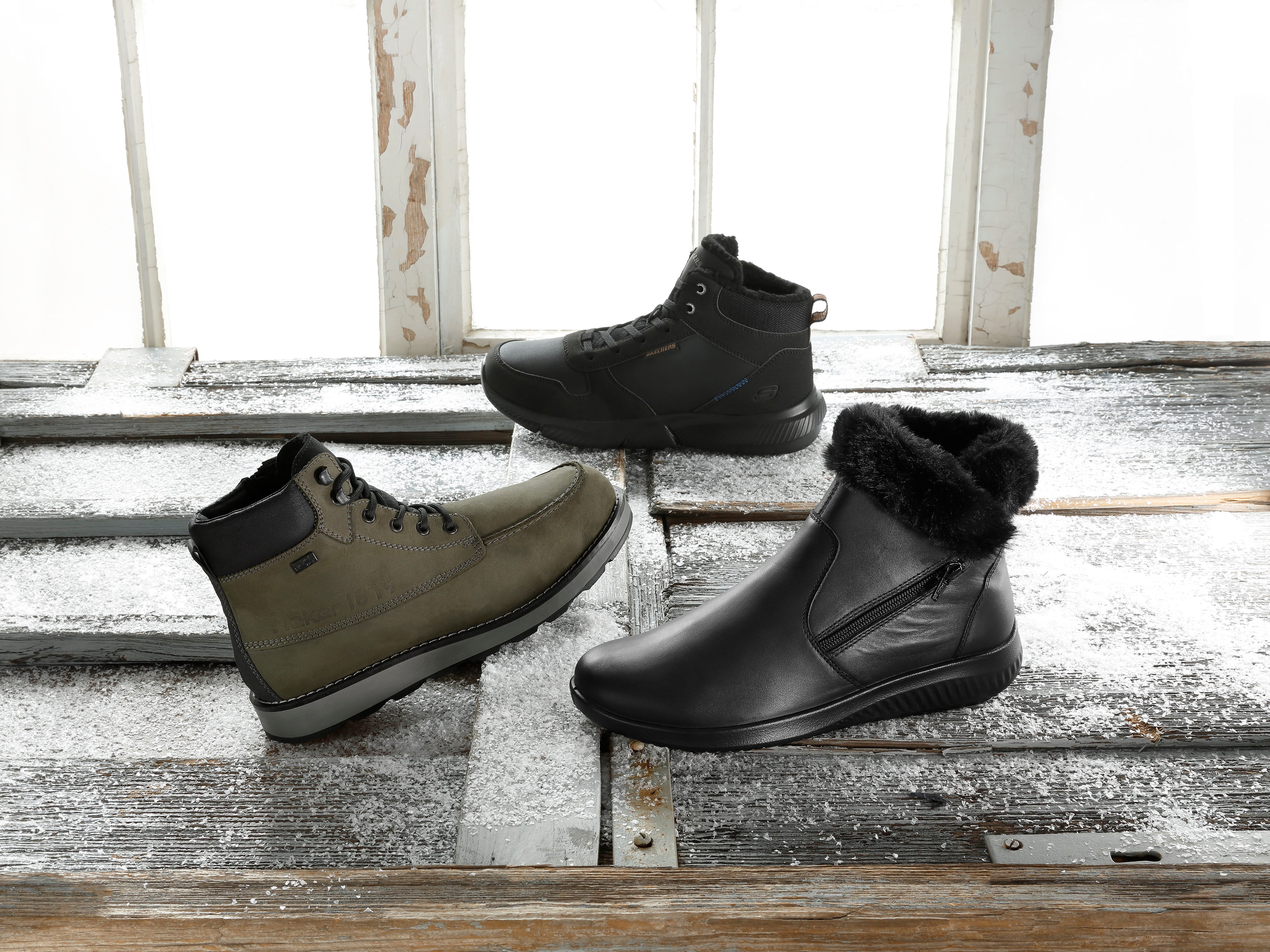 Jomos Winterlaarsjes Allegra winterlaarzen, comfortabele enkellaars met ritssluiting, extra breed