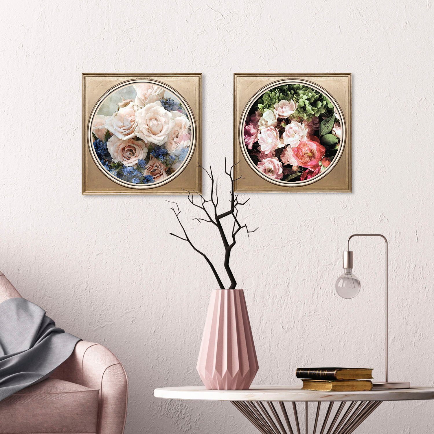 queence Artprint op acrylglas Bloemen Fine Art-print in galeriekwaliteit