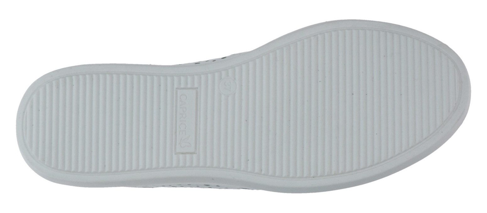 Caprice Plateausneakers , vrijetijdsschoen, lage schoen, veterschoen met perforatie