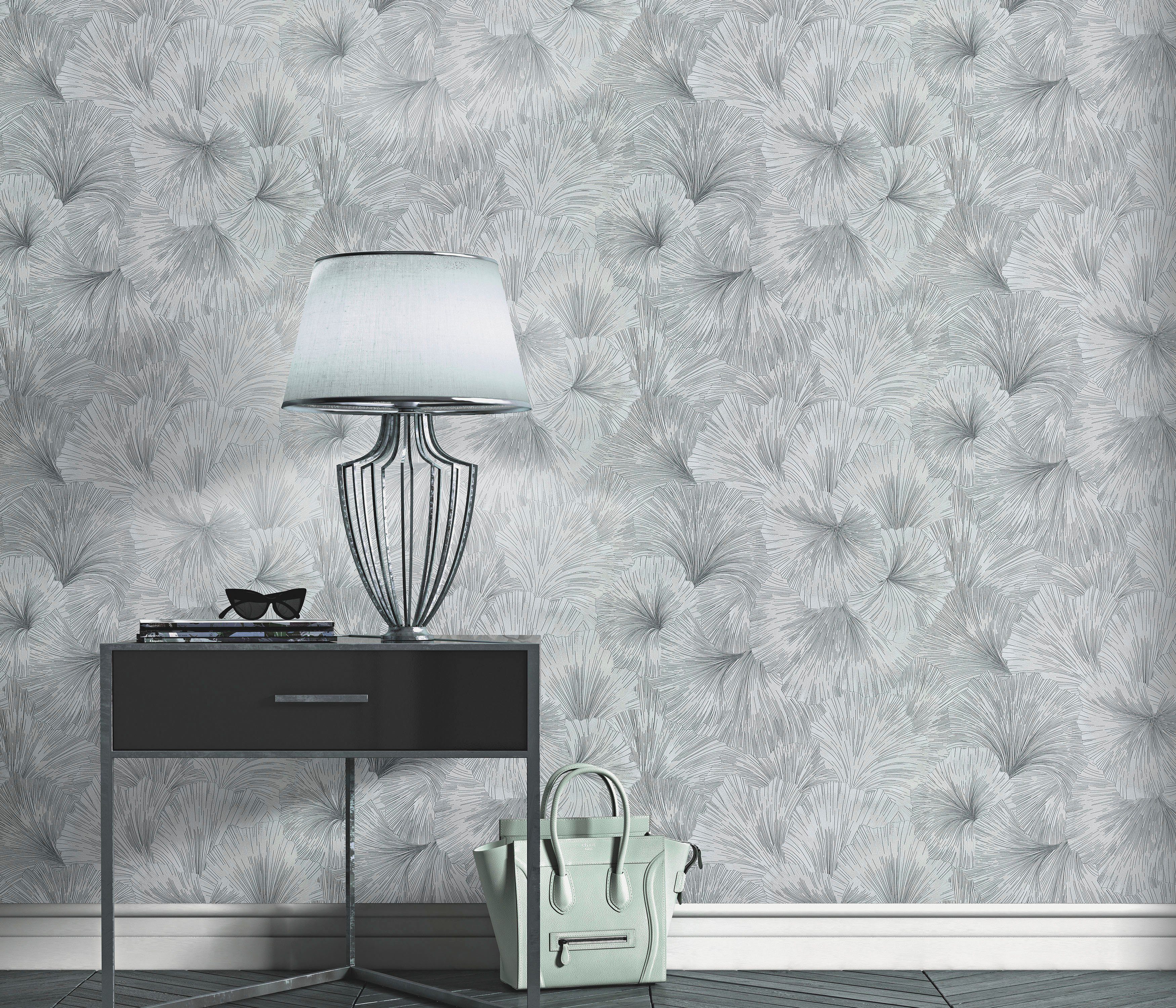 Fashion for walls Vliesbehang Shine Ftalaten vrij zelfklevend behang grijs
