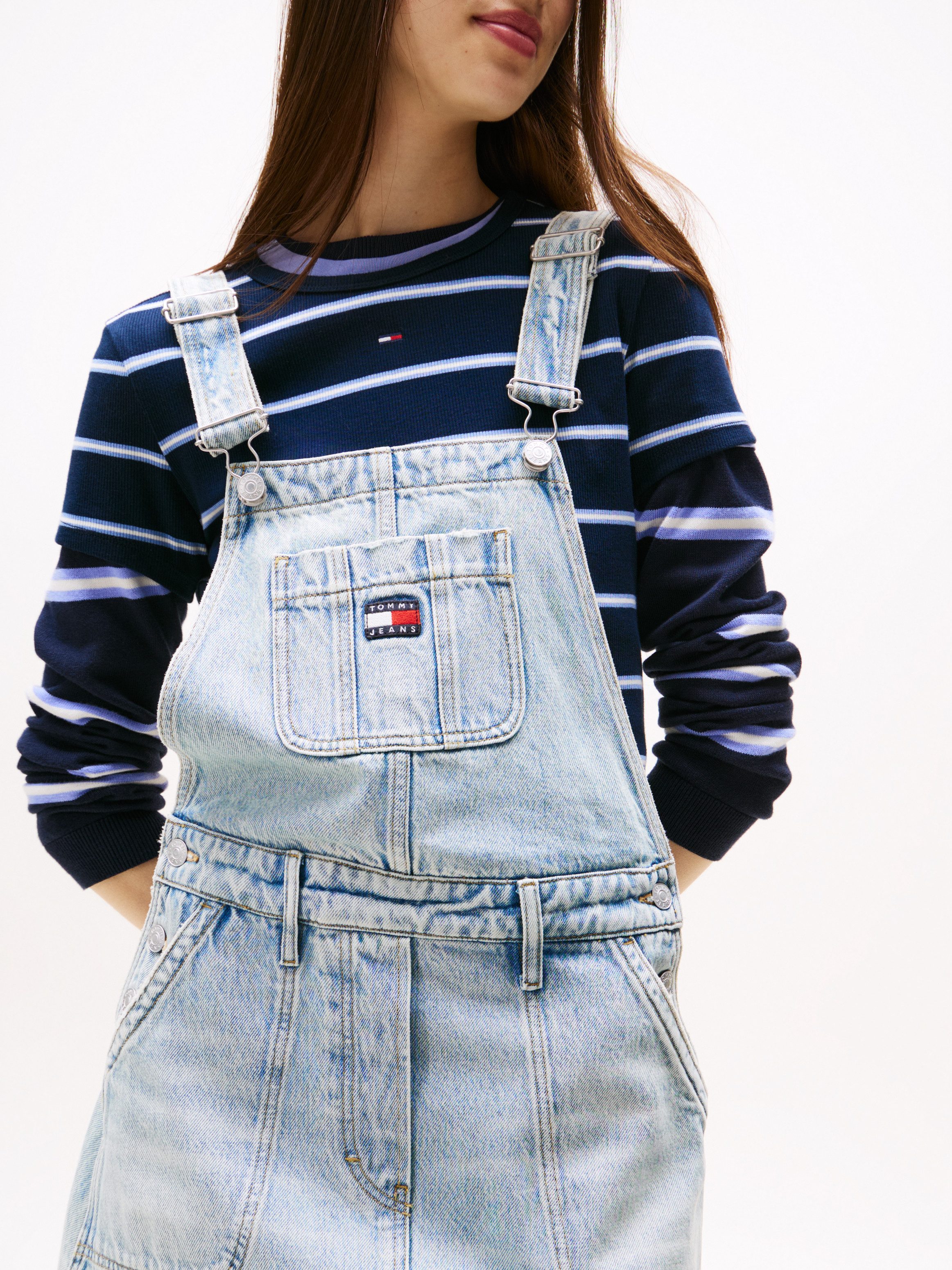 TOMMY Jeans jurk DENIM DUNGAREE DRESS DI2014