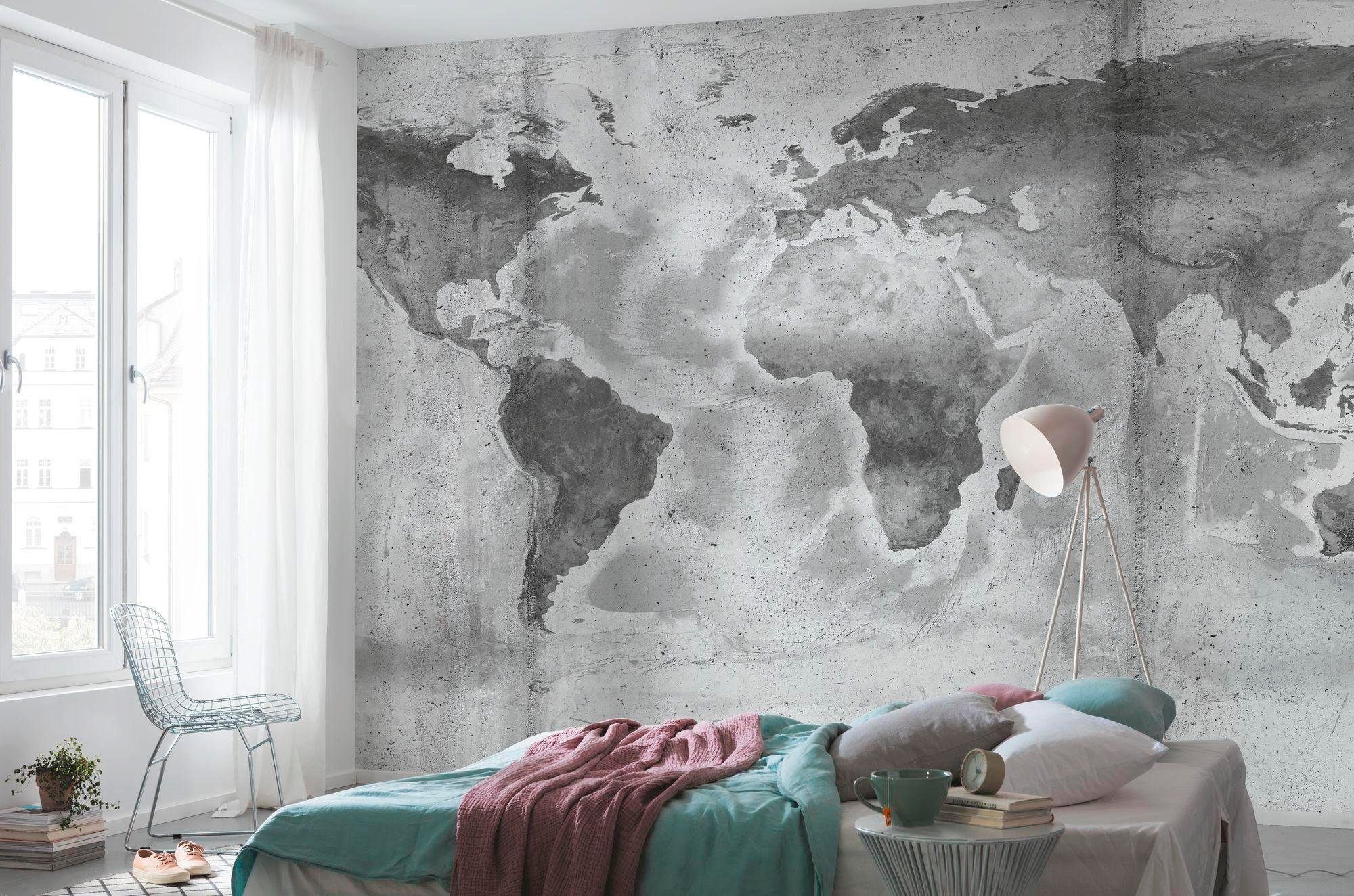 Komar Vliesbehang Digitale print vlies - Concrete World - Afmeting 500 x 250 cm (1 stuk)