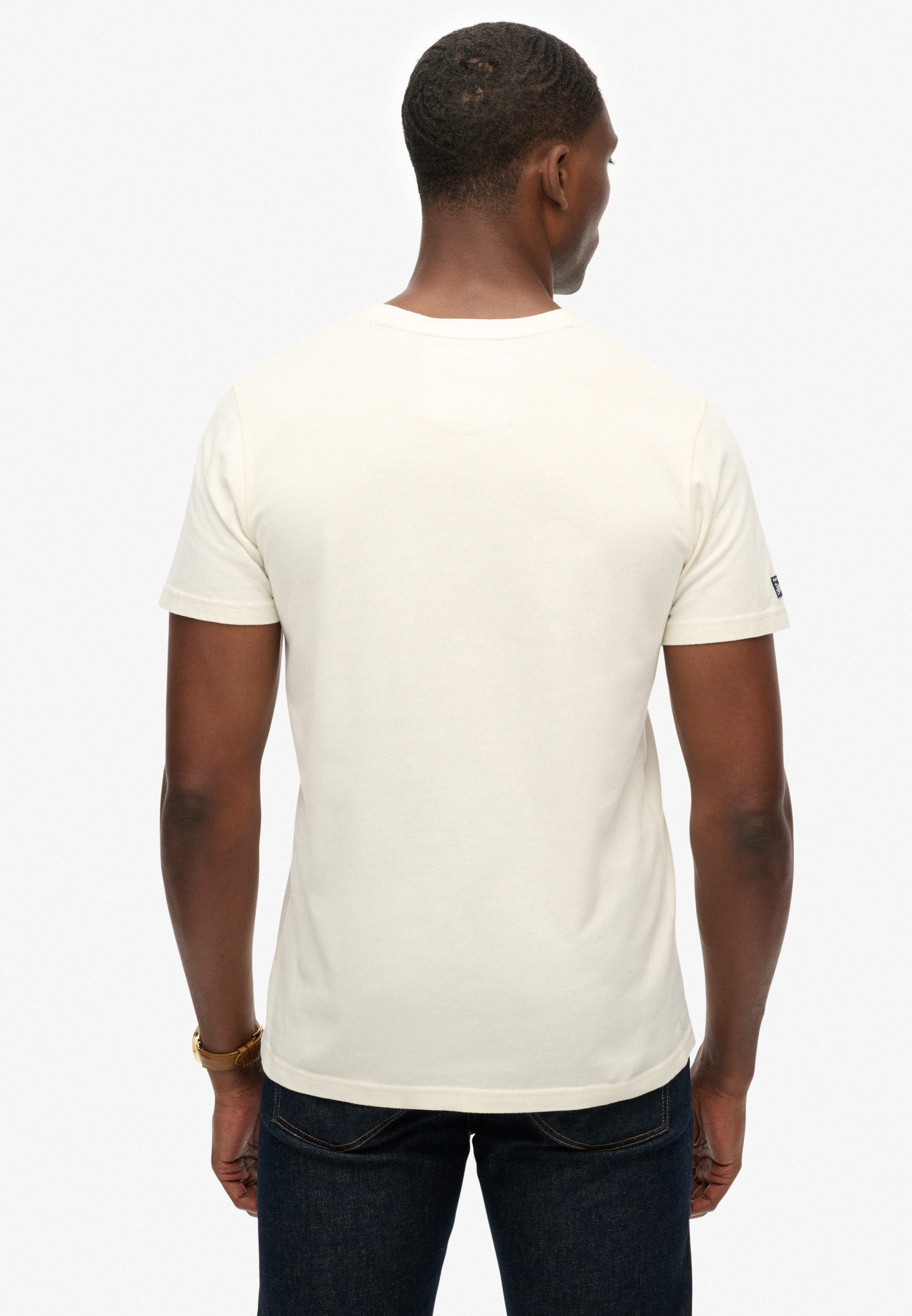 Superdry Shirt met ronde hals ATHLETIC EMBOSS RELAXED TEE
