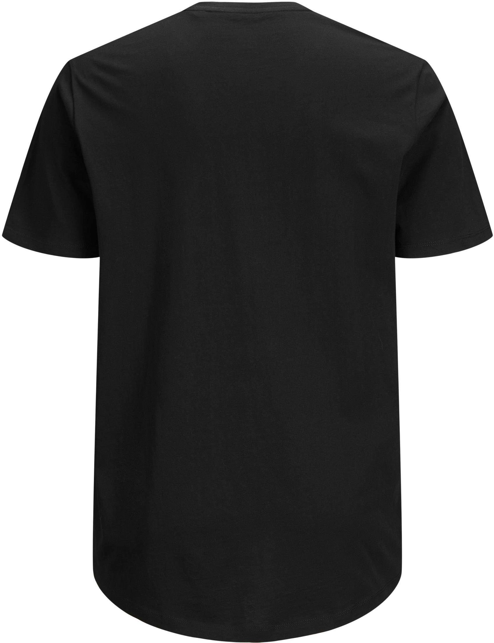 Jack & Jones PlusSize T-shirt NOA TEE met een afgeronde zoom, t/m maat 6xl