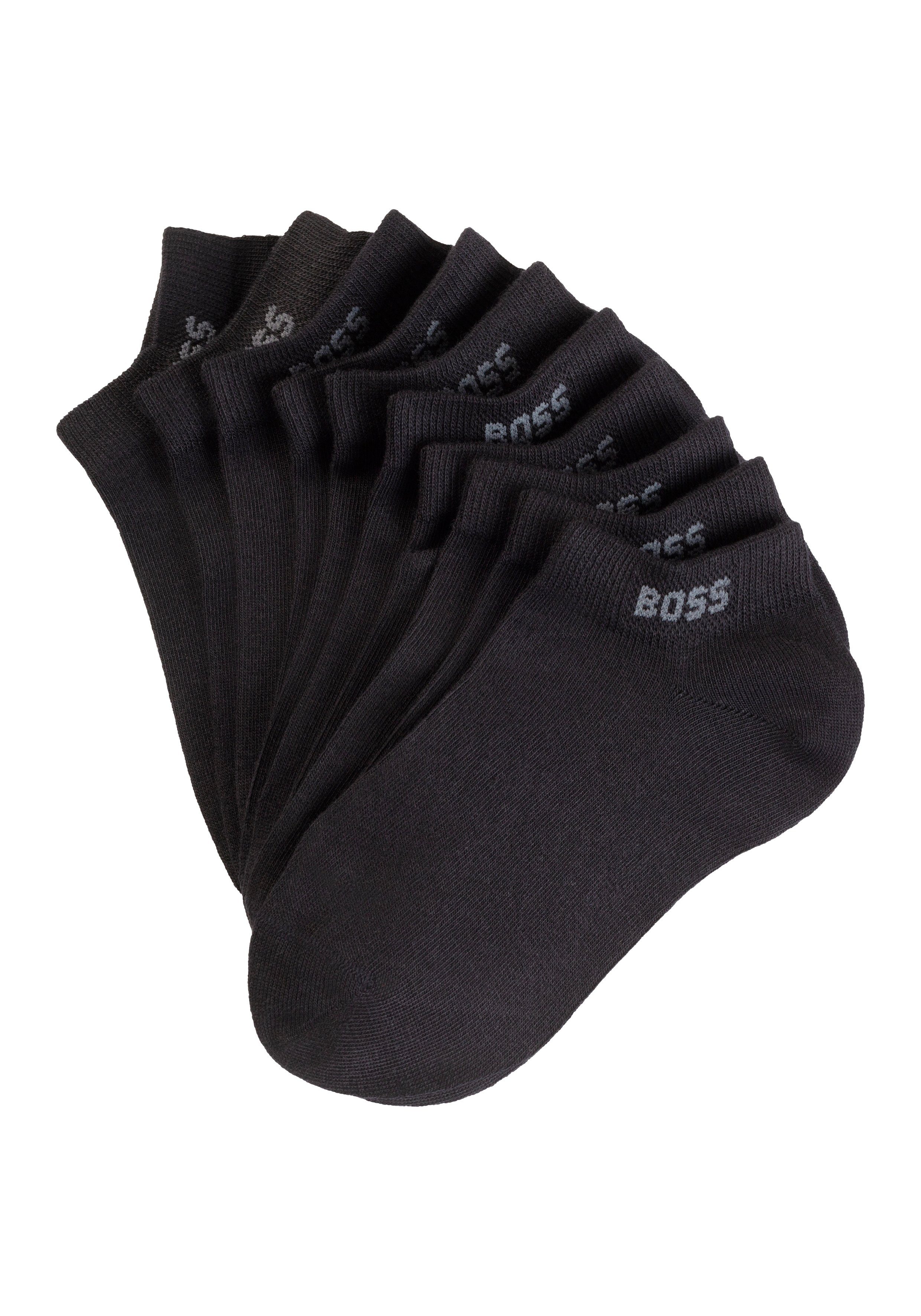BOSS Sneakersokken 5P AS Logo CC W met boss logo-opdruk (set, 5 paar, 5er) dames sneakersokken maat 39-42 zwart