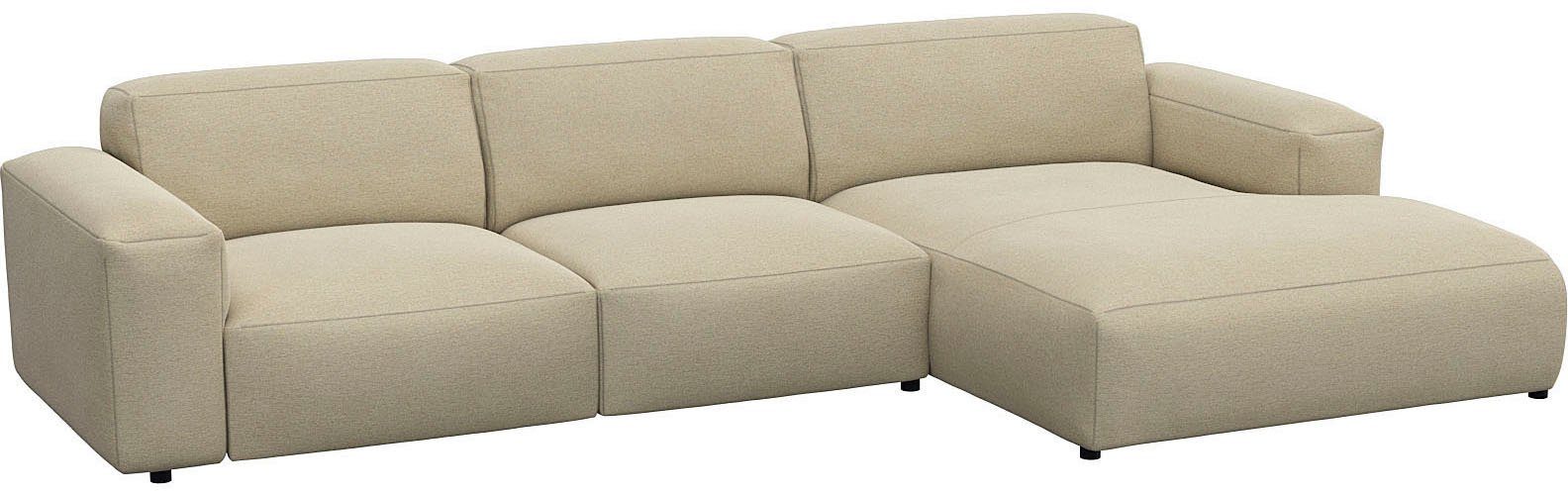 FLEXLUX Hoekbank Lucera comfortabel en comfortabel door hoogwaardige zitconstructie, L-vorm