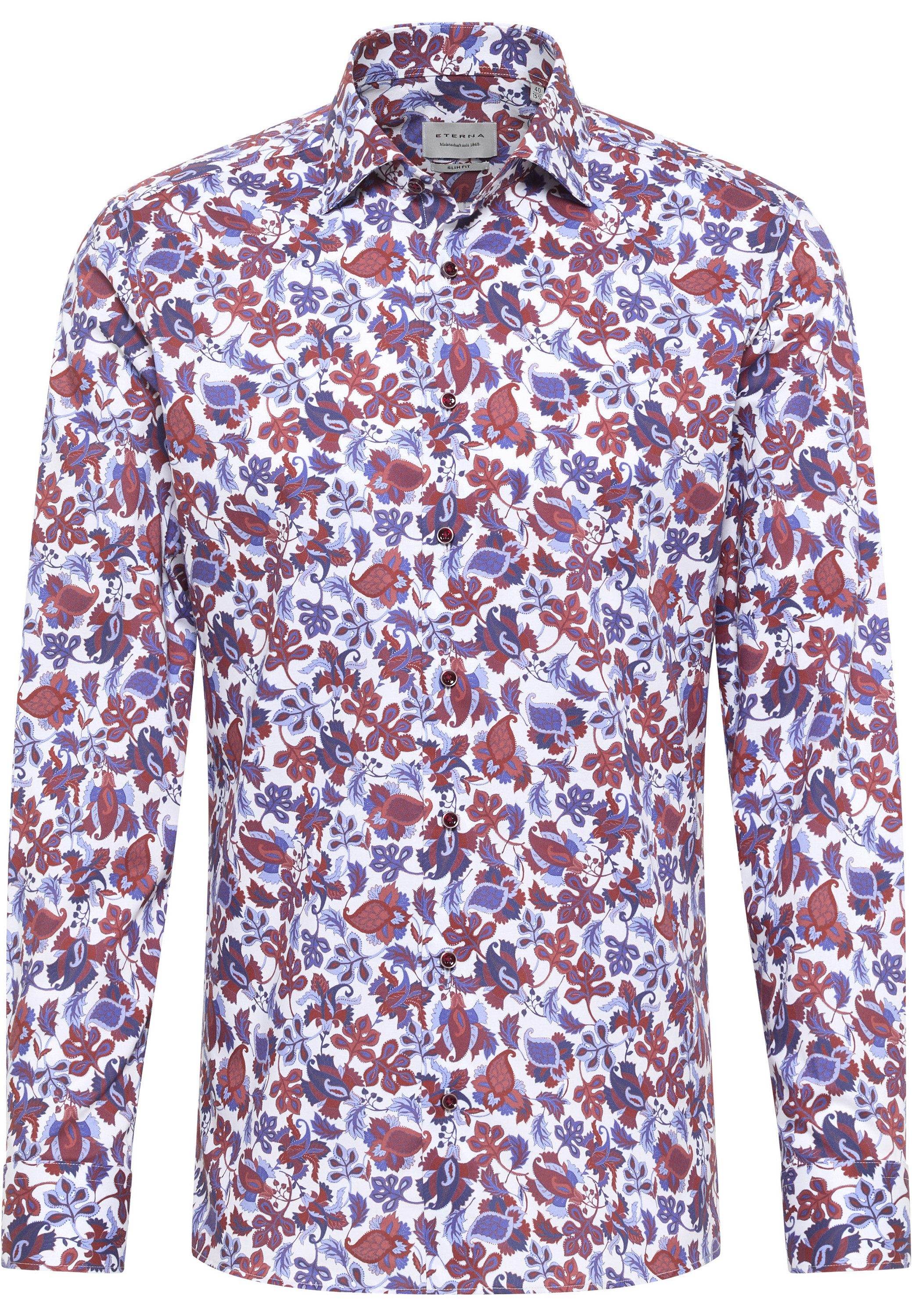 Eterna Overhemd met lange mouwen Slim fit NON IRON (strijkvrij)