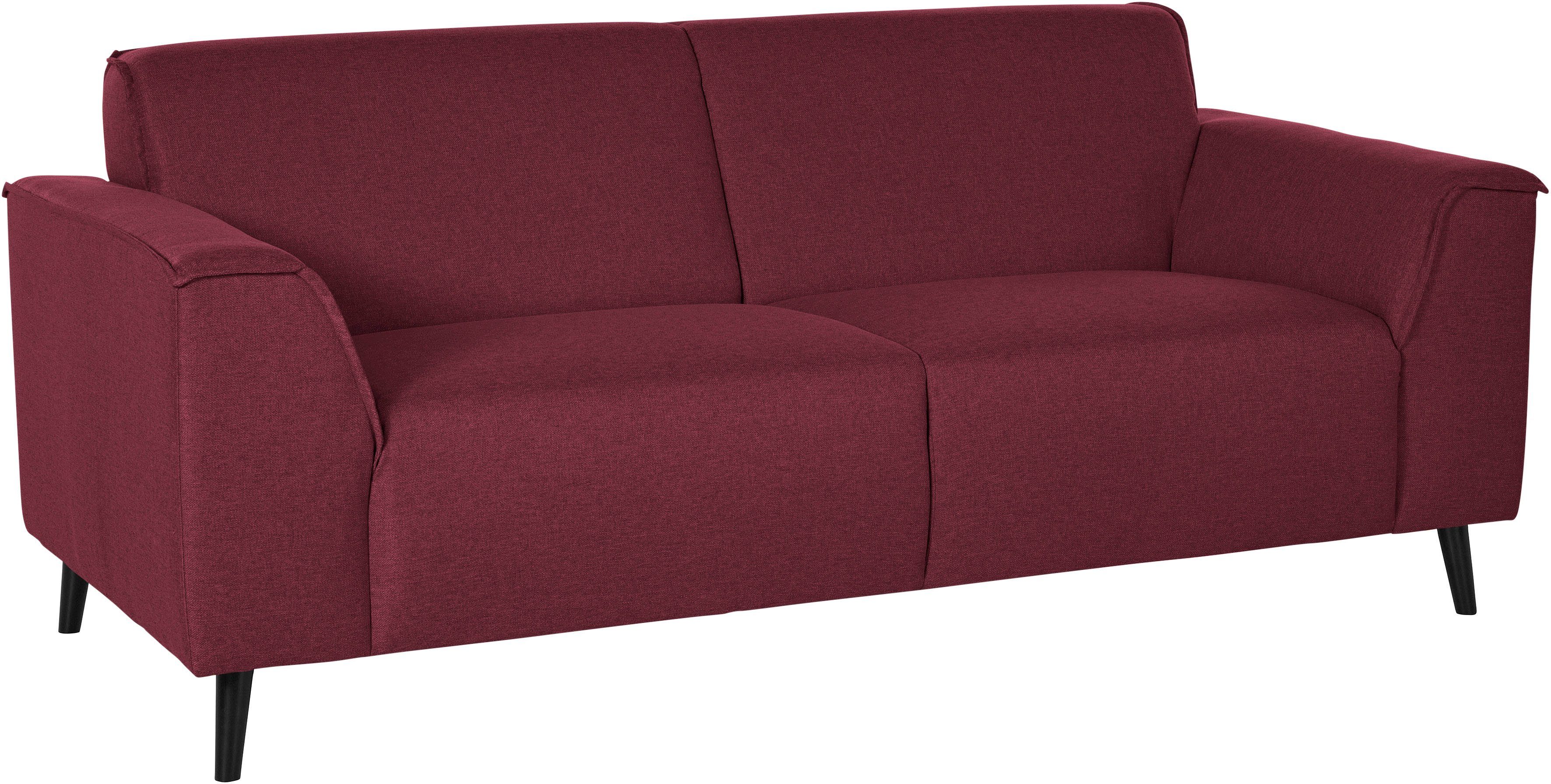 DOMO collection 2,5-zitsbank Amora rood, 2-zitsbanken