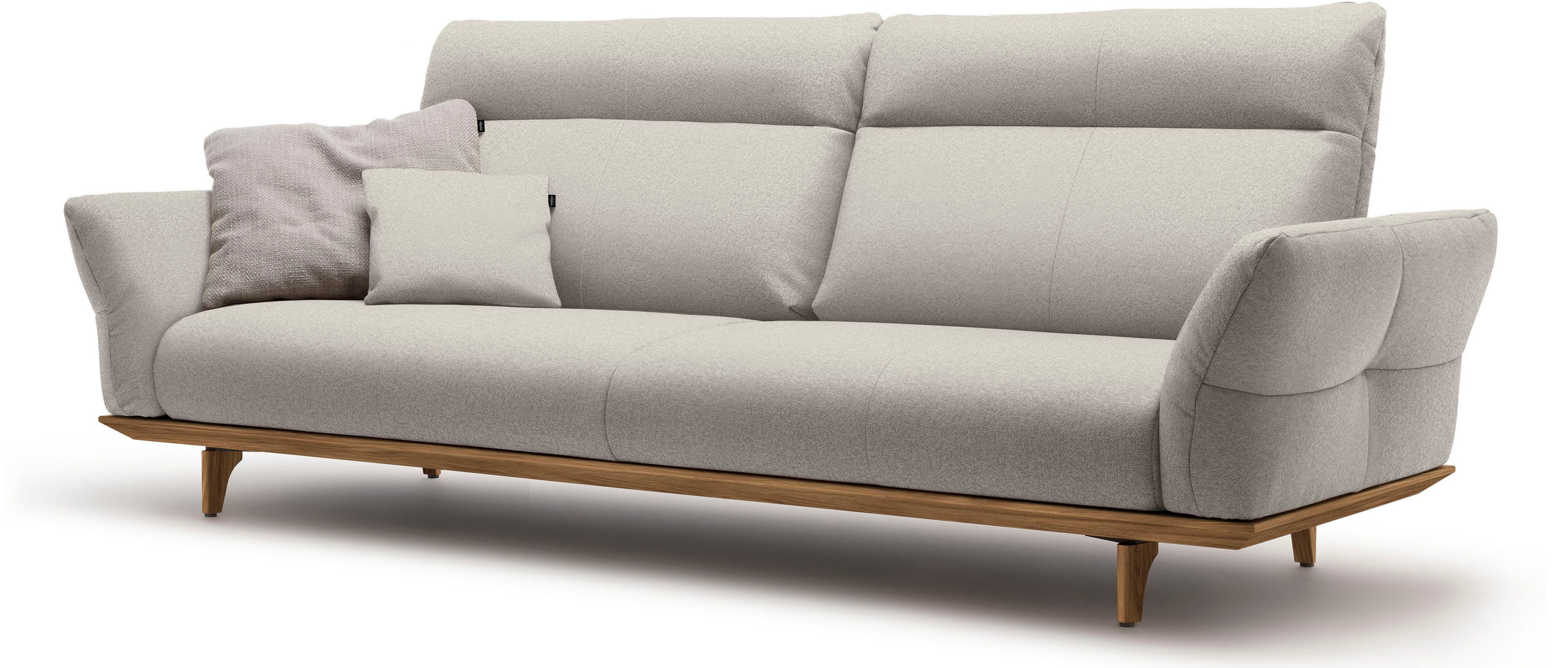 Creation BY ROLF BENZ 4-zitsbank Hs.460 Onderstel in walnotenhout, walnotenhouten poten, breedte 248 cm