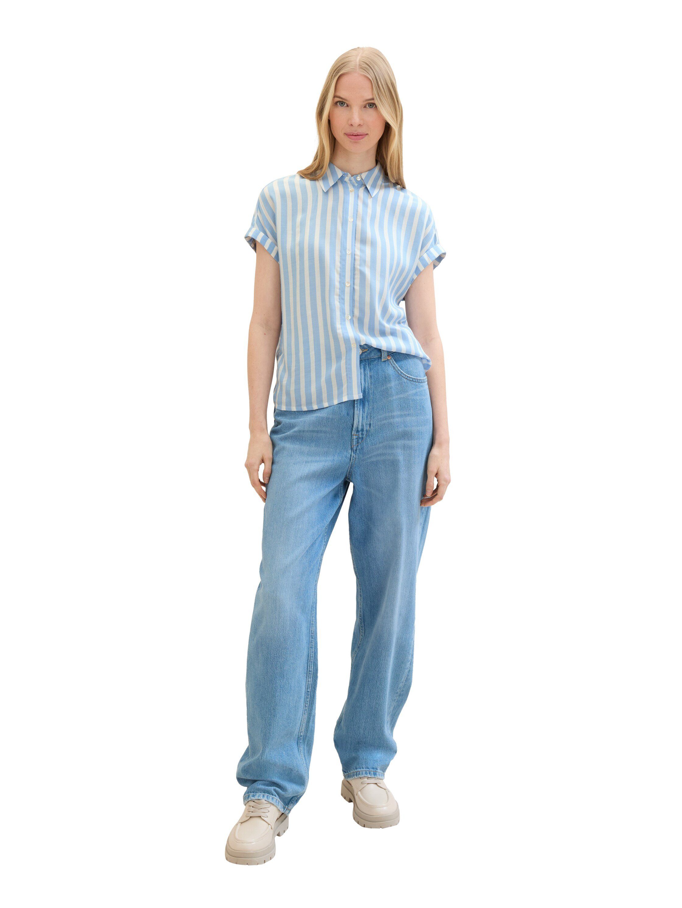 Tom Tailor Blouse met korte mouwen met gestreept patroon