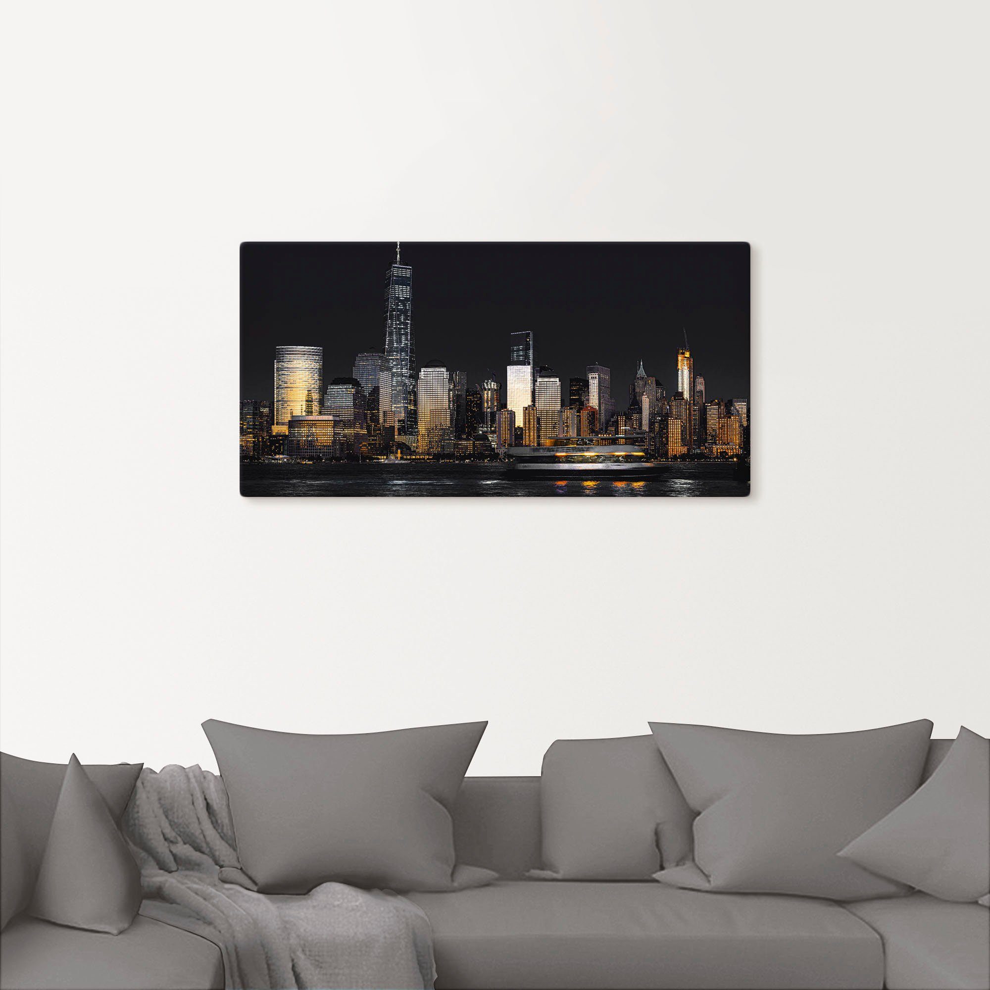 Artland Artprint New York Financial District als artprint van aluminium, artprint voor buiten, artprint op linnen in verschillende maten