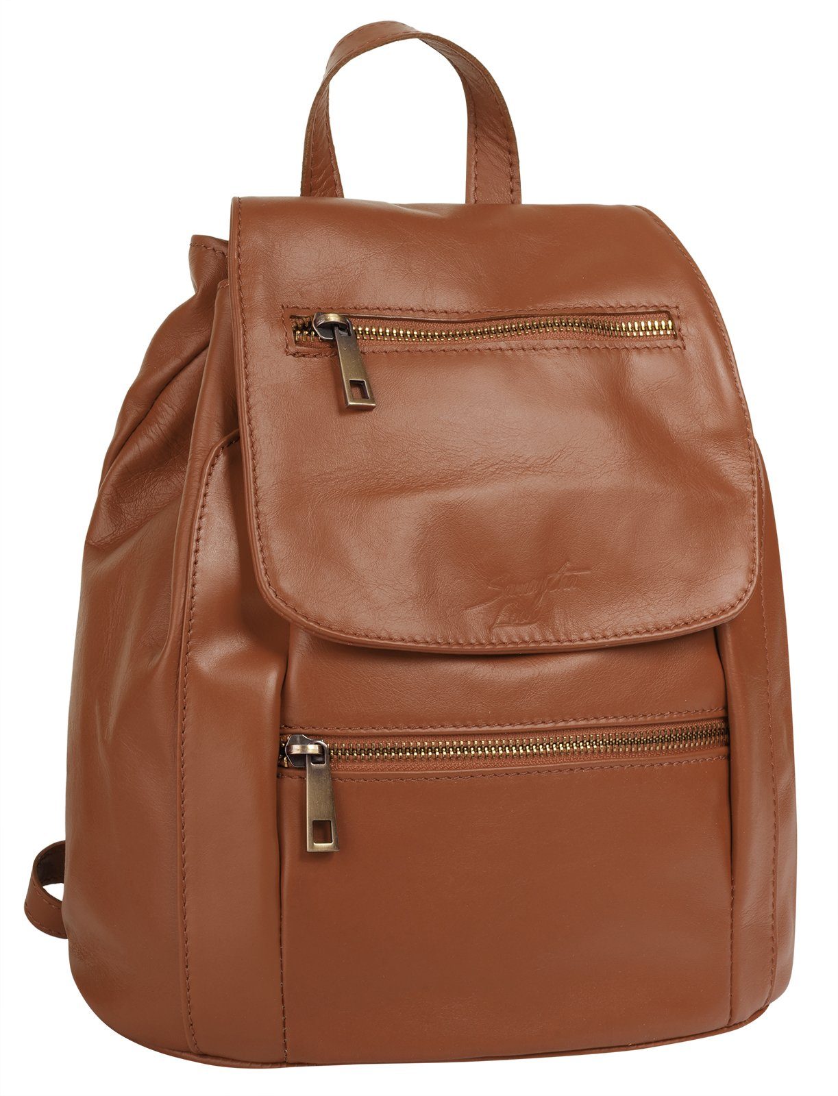 Samantha Look Rugzak echt leer, made in italy