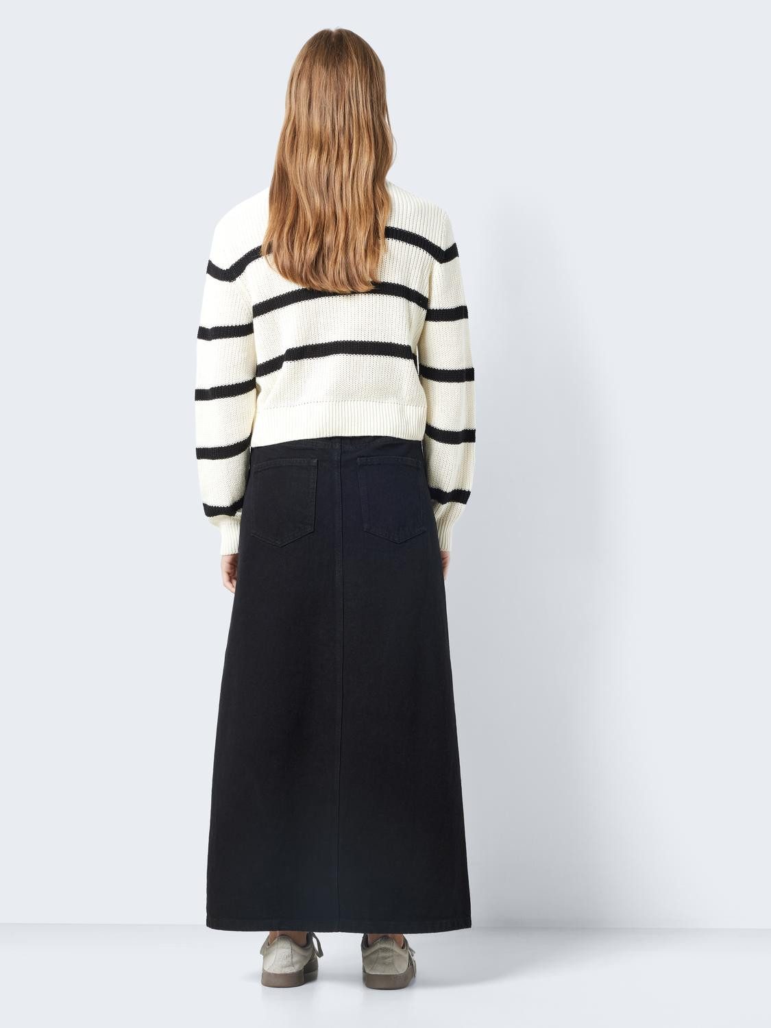 Noisy may Gebreide trui NMMAYSA L/S STRIPE O-NECK KNIT NOOS