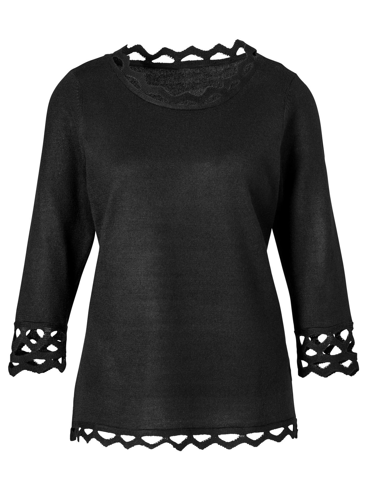 Classic Basics Trui met 3/4-mouwen Trui