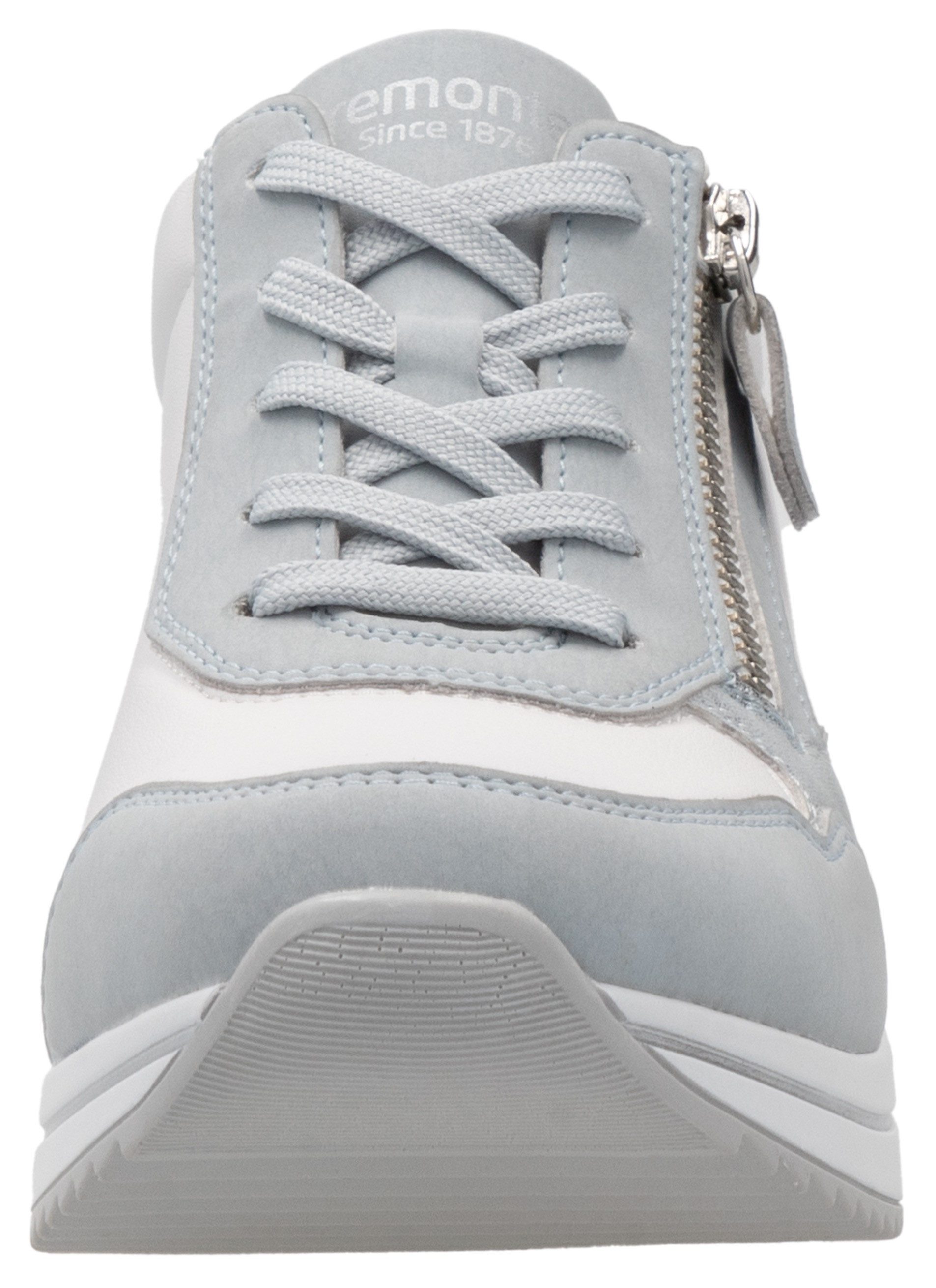 Remonte Sneakers met sleehak , vrijetijdsschoen, lage schoen, veterschoen, vegan verwerking