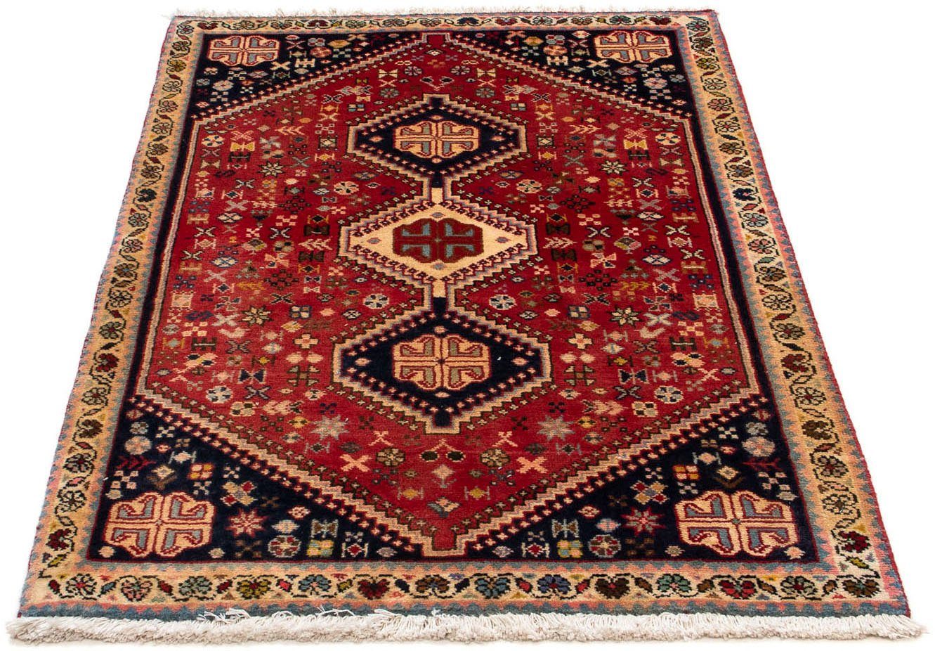 morgenland Wollen kleed Abadeh medaillon 124 x 80 cm Handgeknoopt