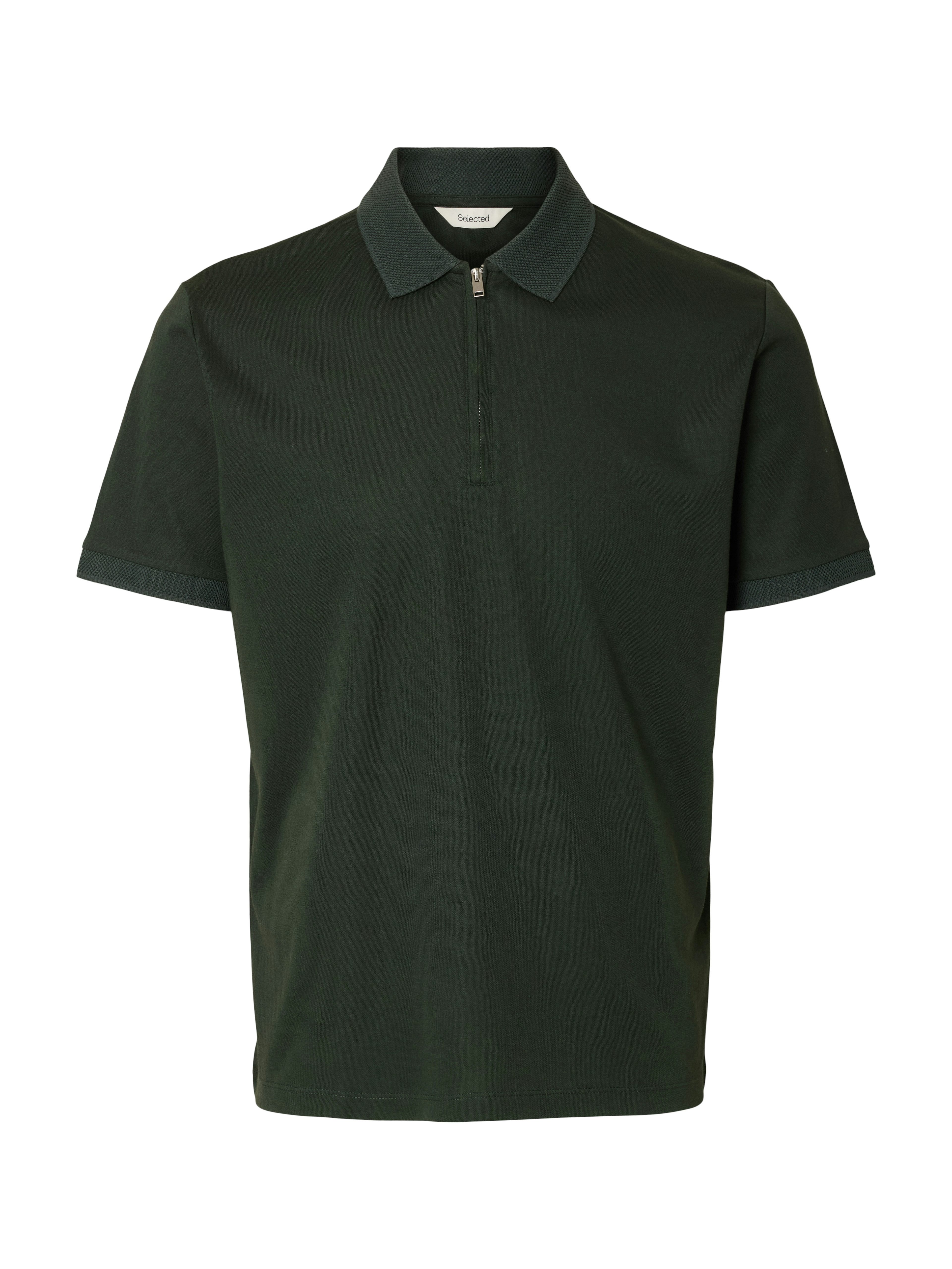 SELECTED HOMME Poloshirt SLHFAVE ZIP SS POLO NOOS
