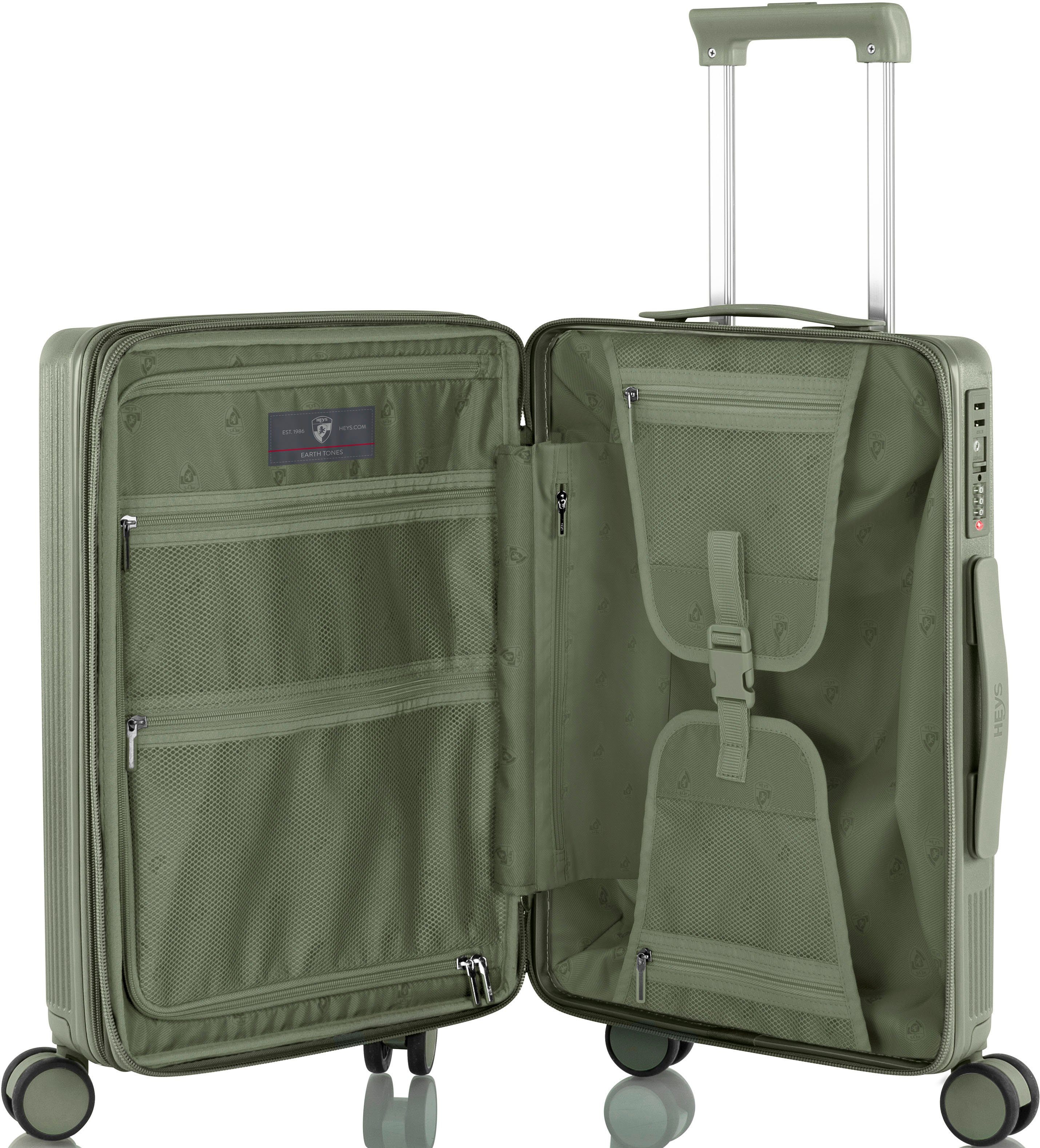 Heys Hardshell-trolley Earthtone, verschillende maten en kleuren Heys x Joachim Llambi reisbagage TSA-slot volumevergroting