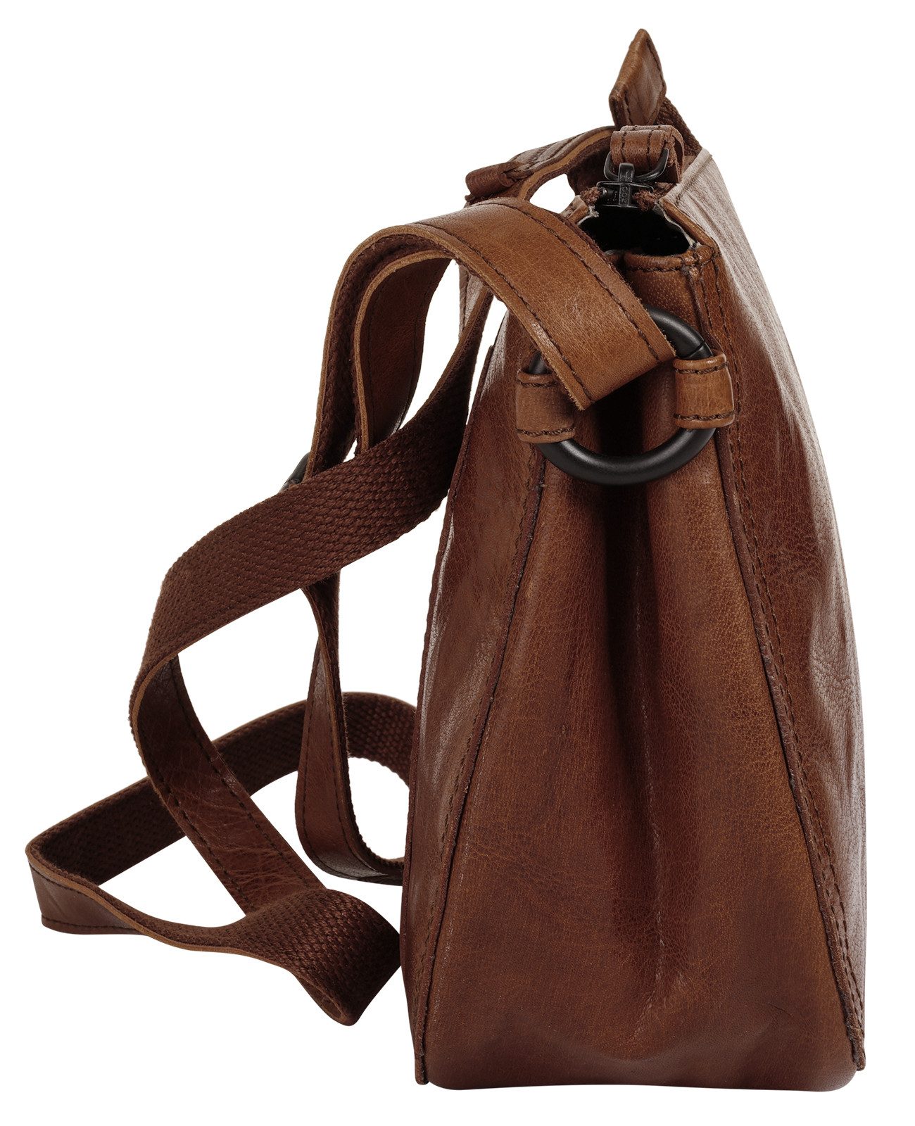 Spikes & Sparrow Schoudertas echt leder