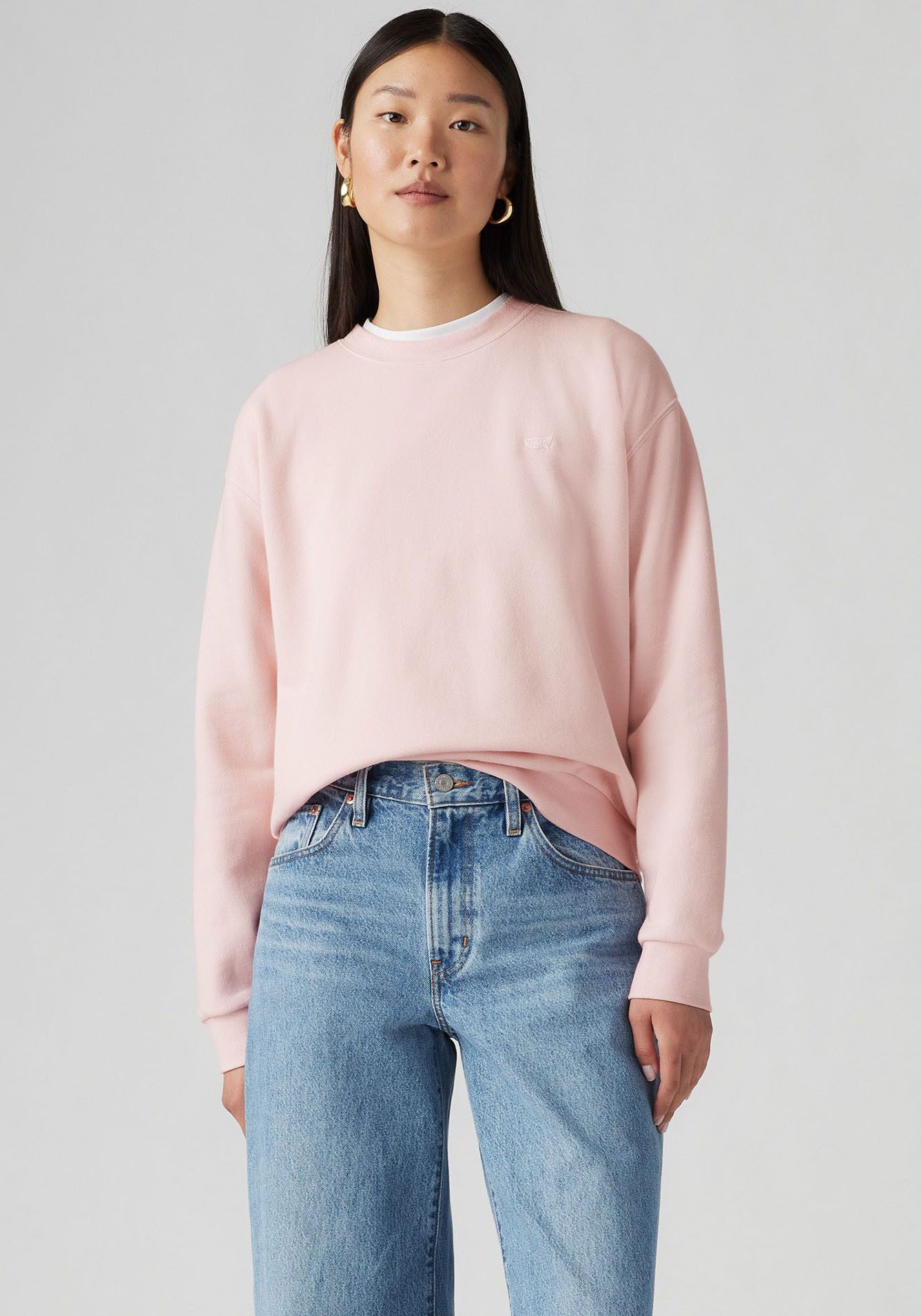 Levi's Sweatshirt Everyday met klein logo op borsthoogte