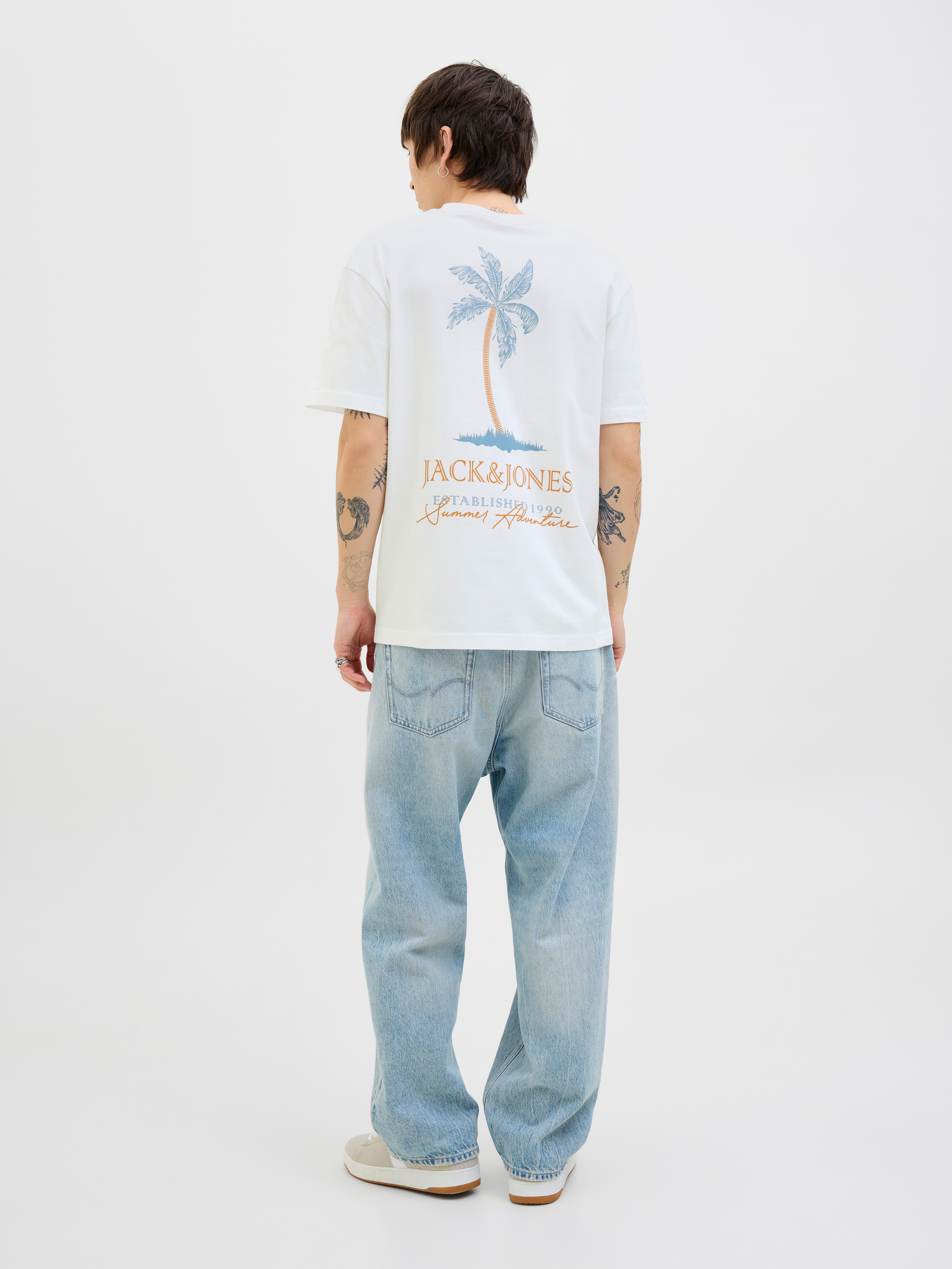 Jack & Jones Shirt met ronde hals JJSUMMER VIBES TEE SS CREW NECK LN