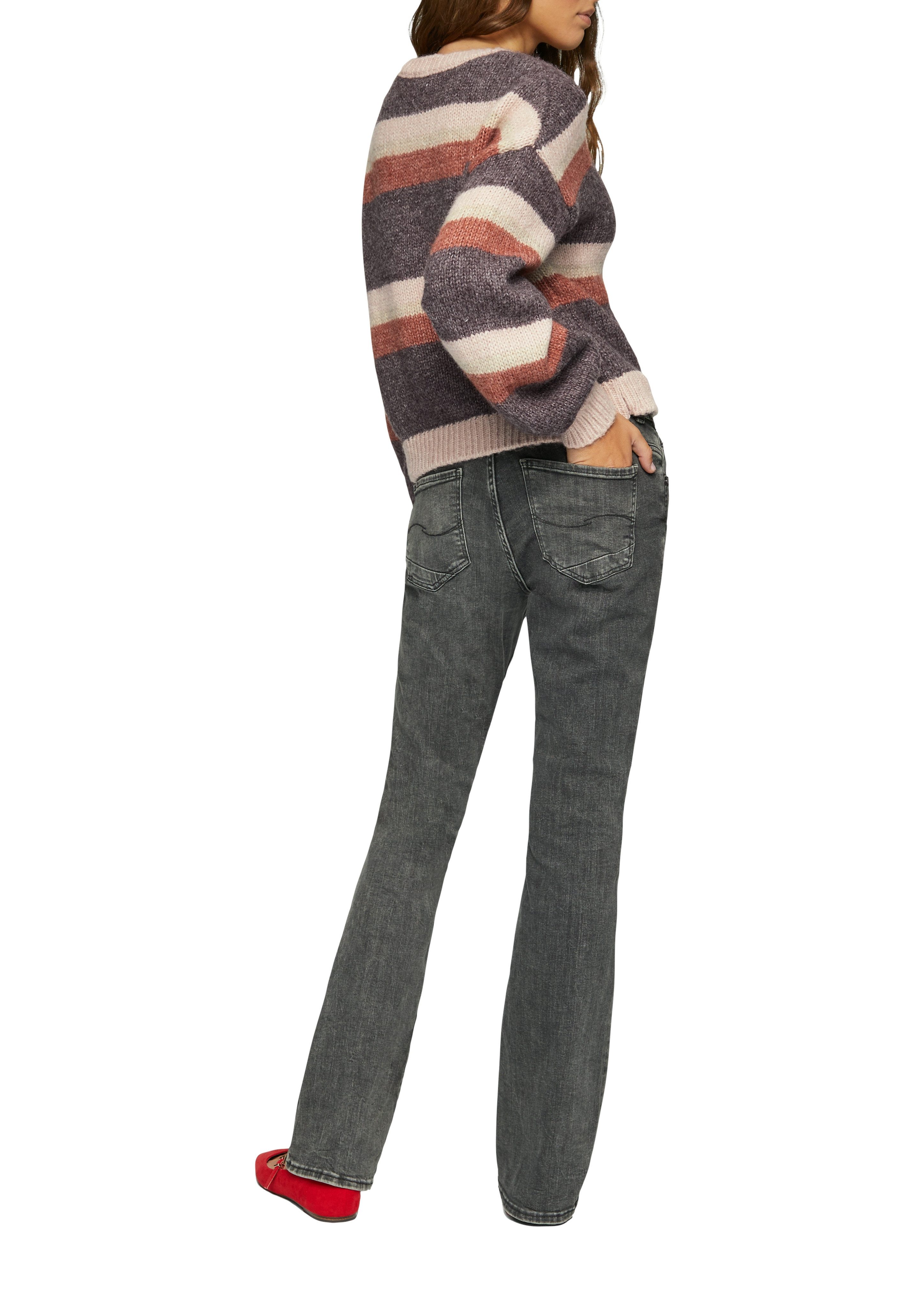 Q S designed by Gebreide trui met intarsia-motief