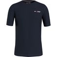 tommy sport t-shirt essentials training big logo blauw