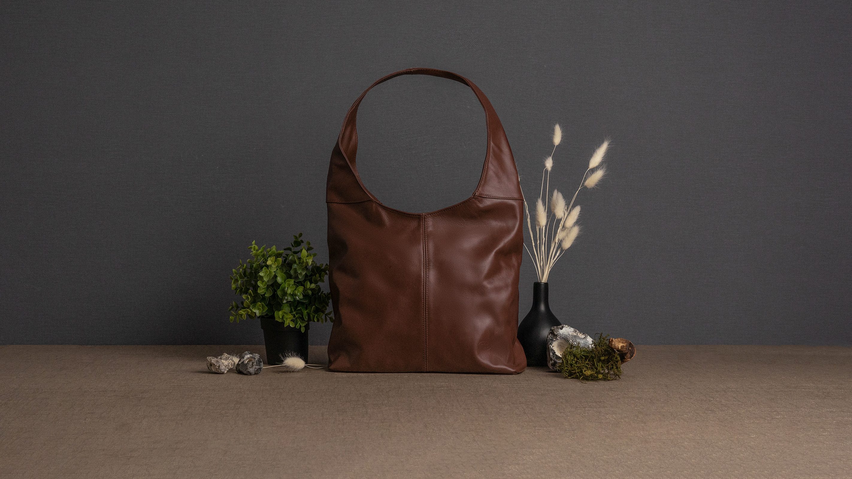 Piké Shopper echt leer, made in italy