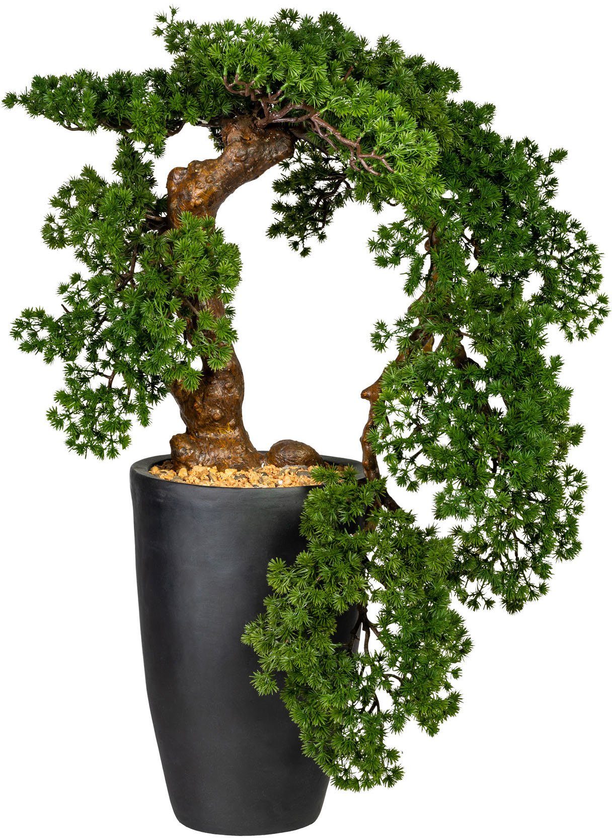 leonique kunstbonsai carolyne kunstplant, in magnesiapot (1 stuk) groen