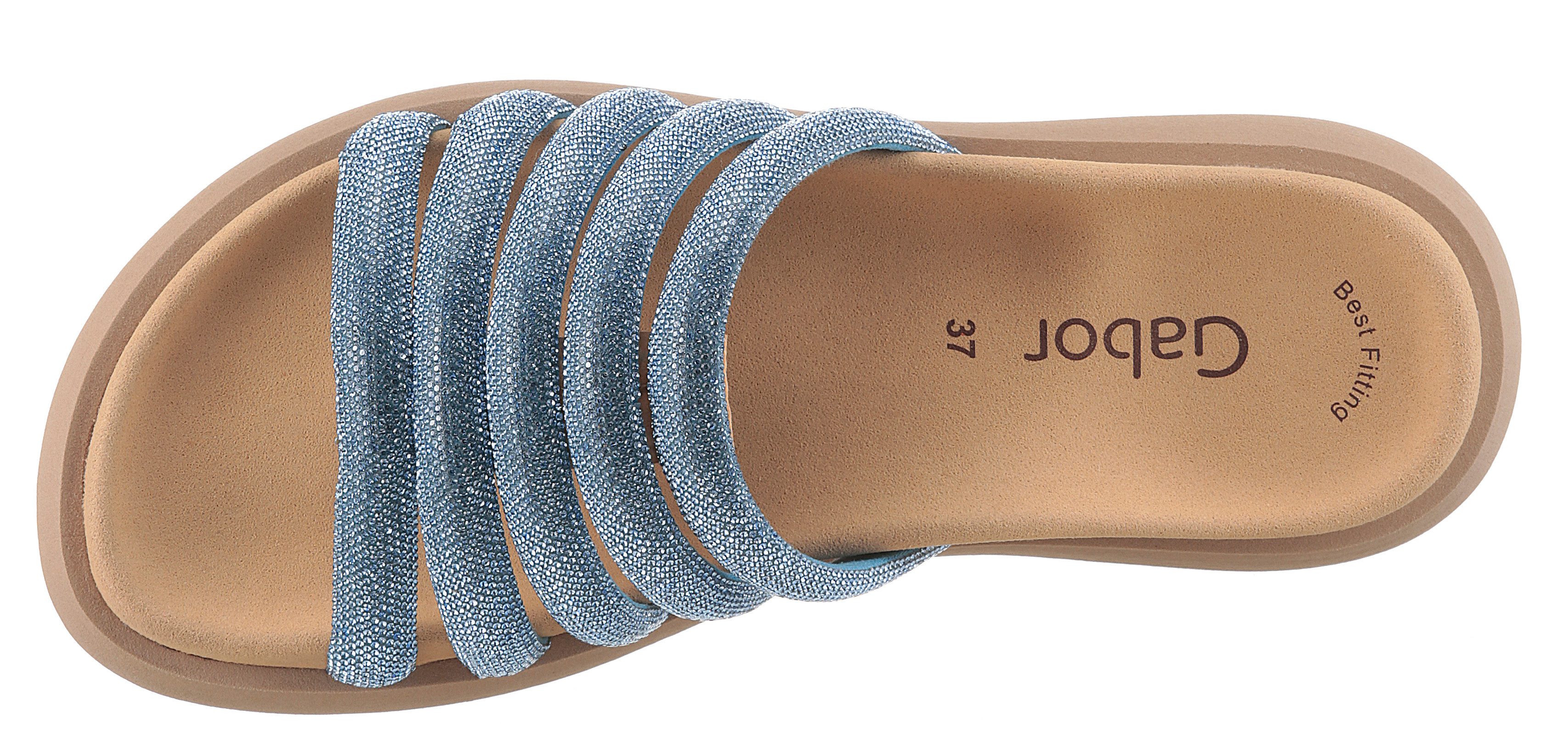 Gabor Slippers plateau, zomerschoen, slippers met best fitting-uitrusting