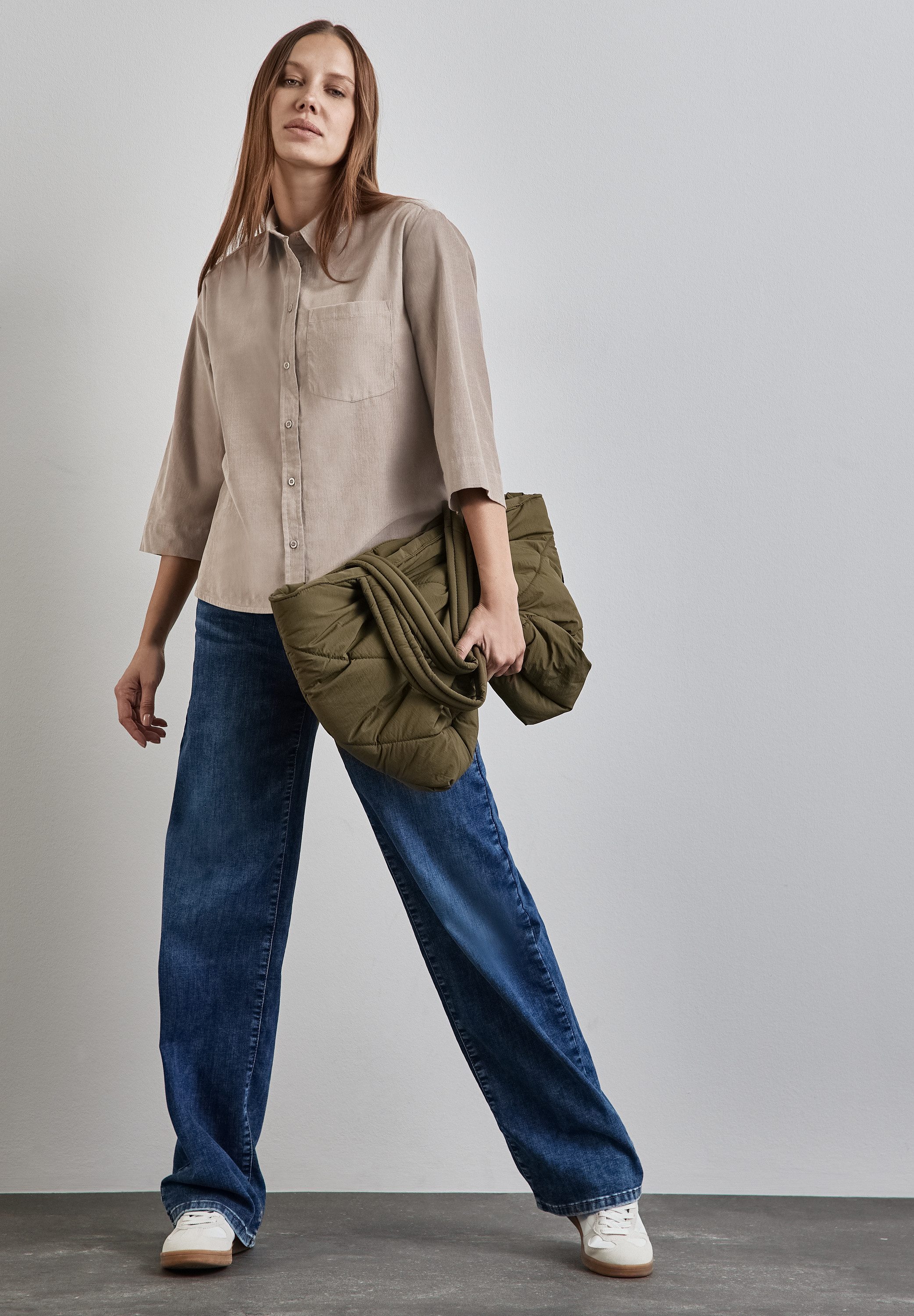 STREET ONE Blouse met lange mouwen met 3/4-mouwen