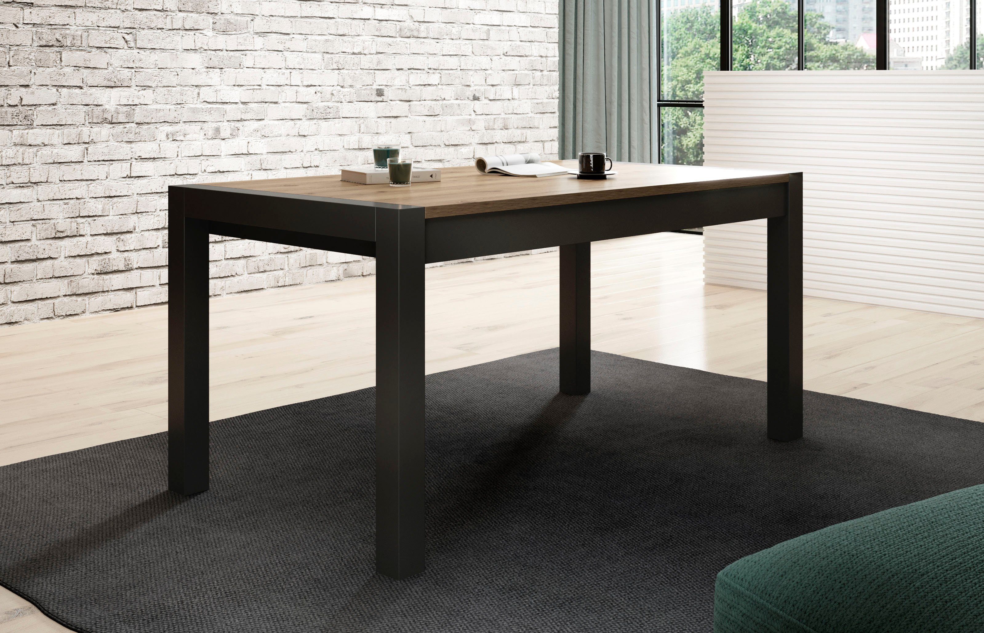 Home affaire Eettafel Aktiv (bxdxh): 160-240x90x78,5 cm, uitschuifbaar van 160 cm tot 240 cm