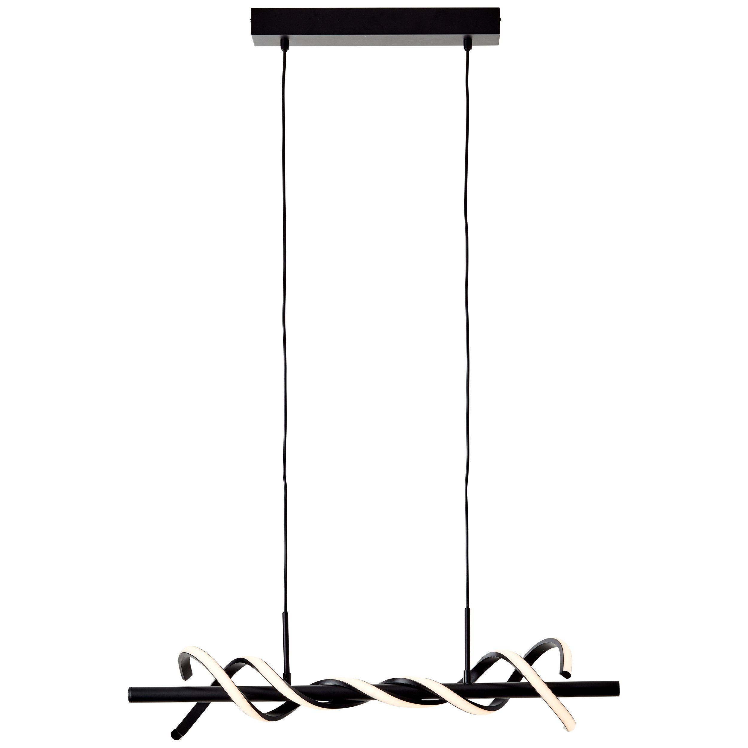 Brilliant Leuchten Led-hanglamp Amalie Hoogte 150 cm, breedte 76 cm, 2100 lm, inkortbaar, metaal/kunststof, zwart
