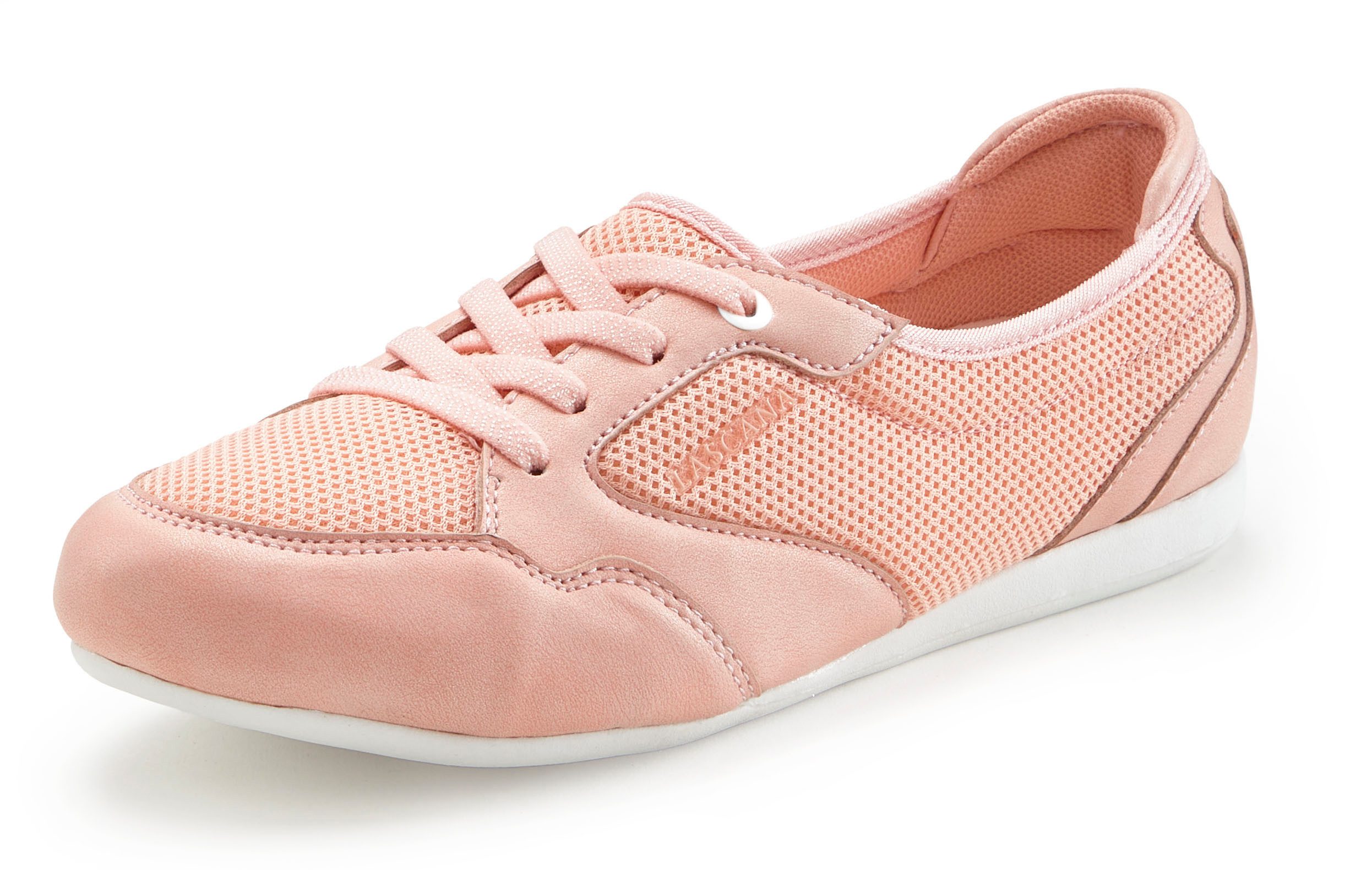 Lascana Sneakers Vrijetijdsschoen, lage schoen, Vrijetijdsschoen, lage schoen in modieuze mesh-look VEGAN