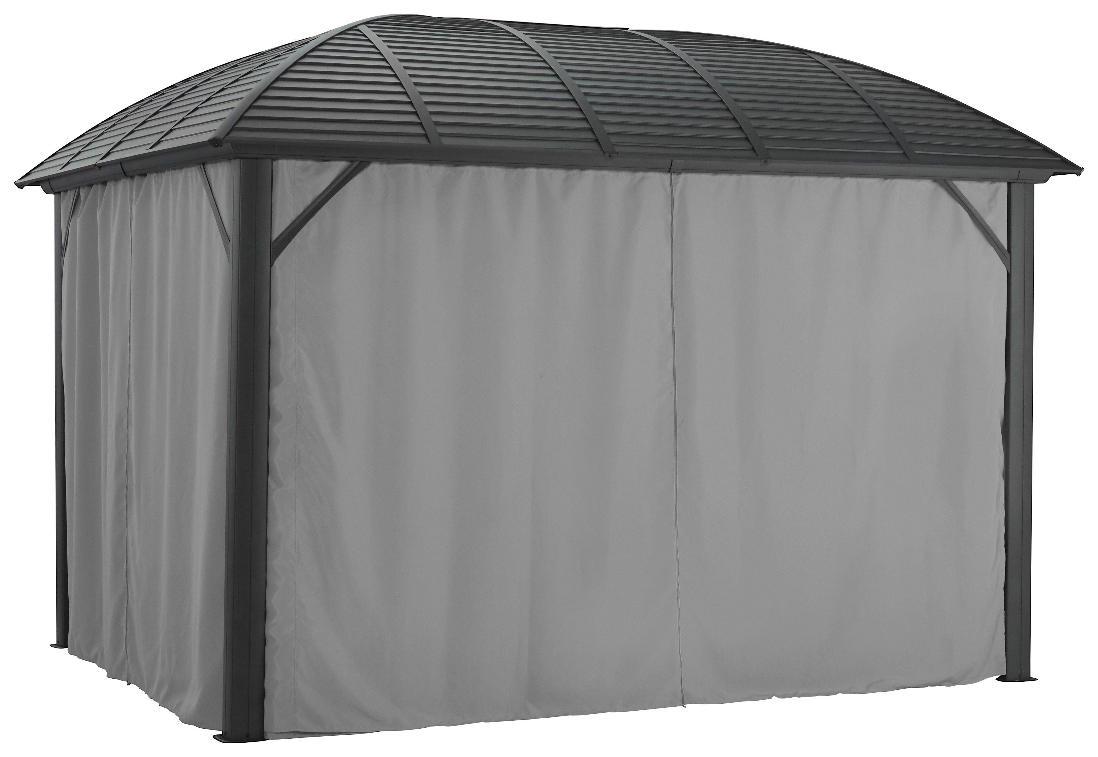 KONIFERA Tuinprieel Juni Bxd: 300x365 cm of 300x425 cm, aluminiumframe (set)