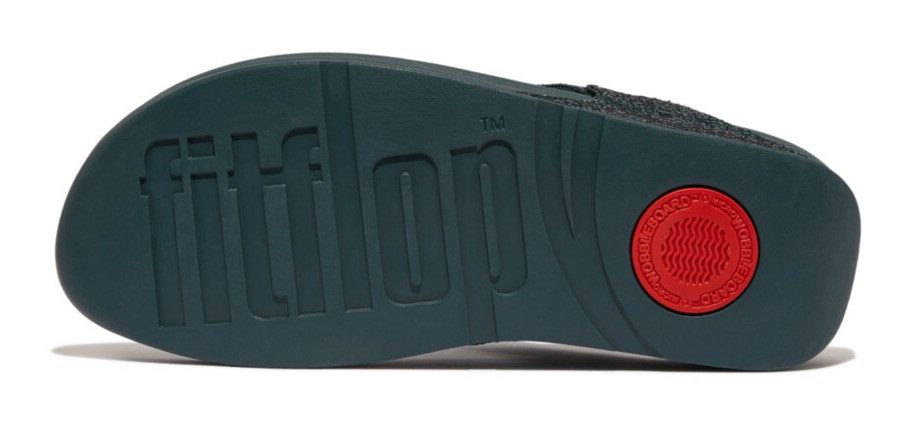 Fitflop Dianets Lulu Glitterball Toe Thong , badeschoen, pantoffel, sandaal met grove glitter