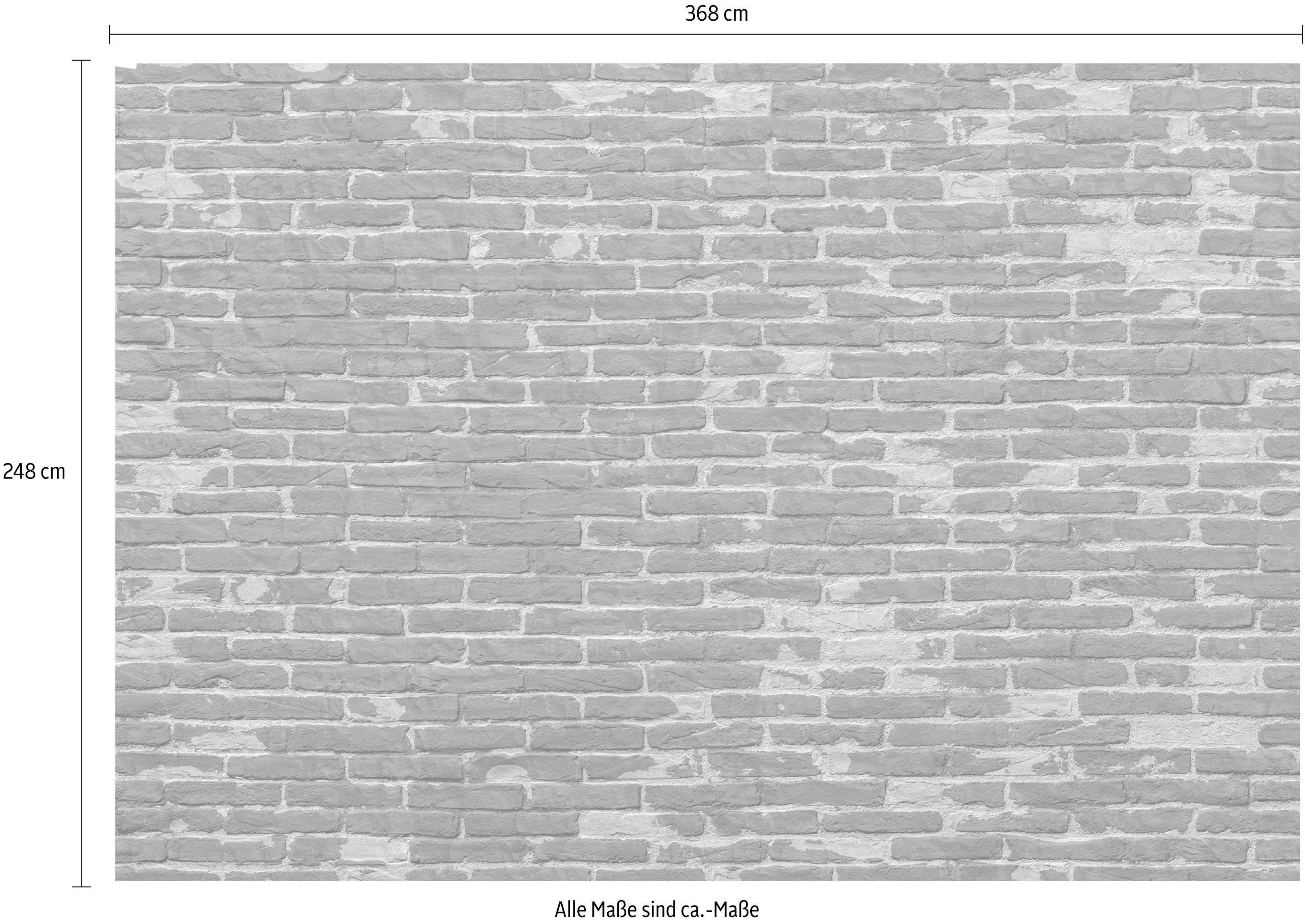 Komar Vliesbehang Vlies - Painted Bricks - Afmeting 368 x 248 cm