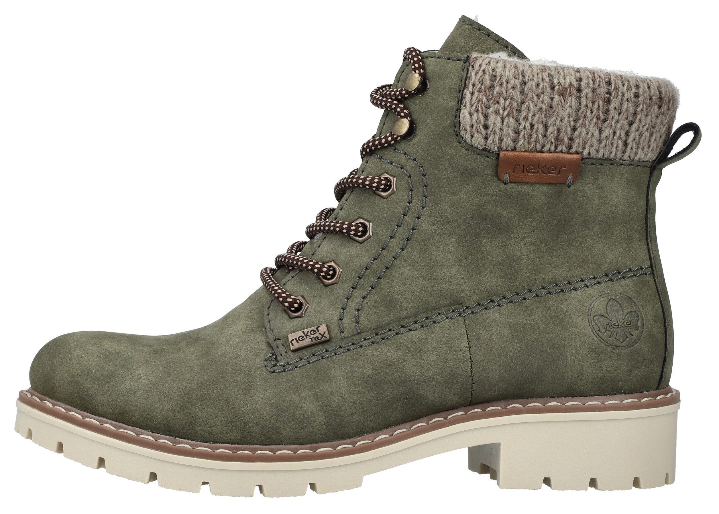 Rieker Winterlaarsjes veterschoenen, enkellaars, tex-membraan, 150 jaar rieker jubileumartikel