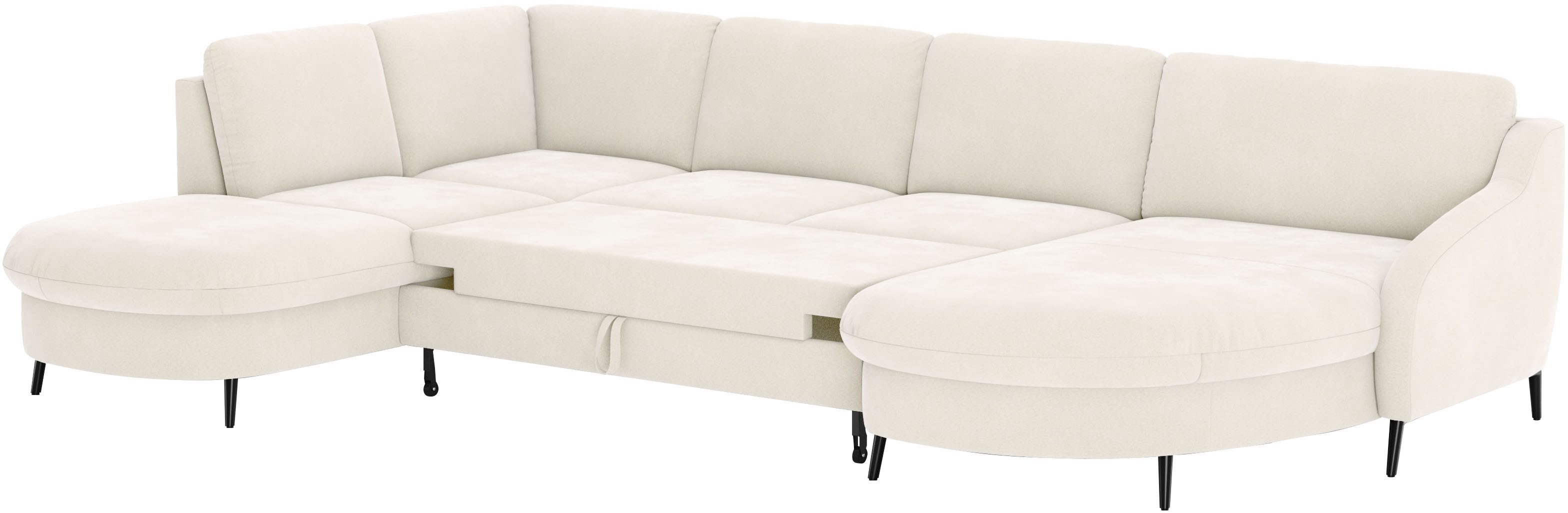 sit&more Zithoek Soul U-model optioneel met bed en bedlade