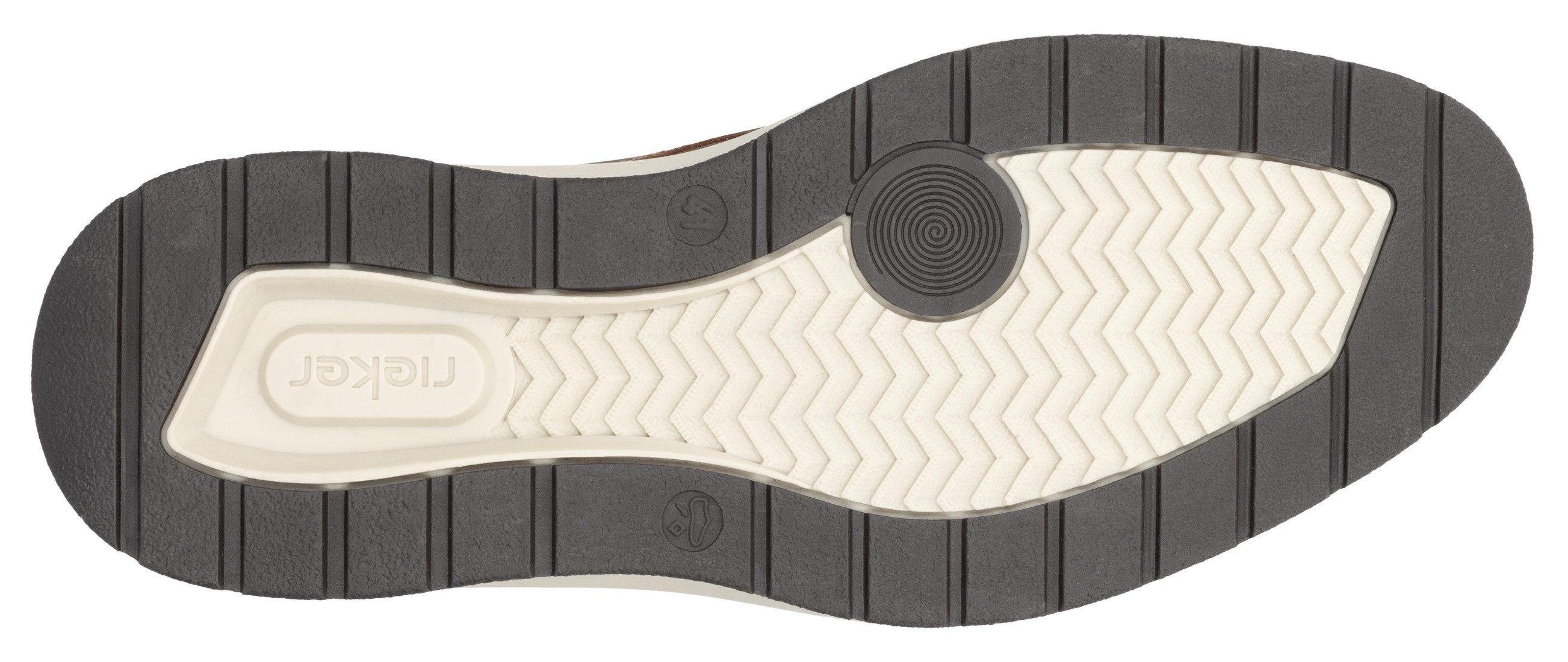 Rieker Slip-on sneakers instapschoen, vrijetijdssneaker, lage schoen met elastische instap