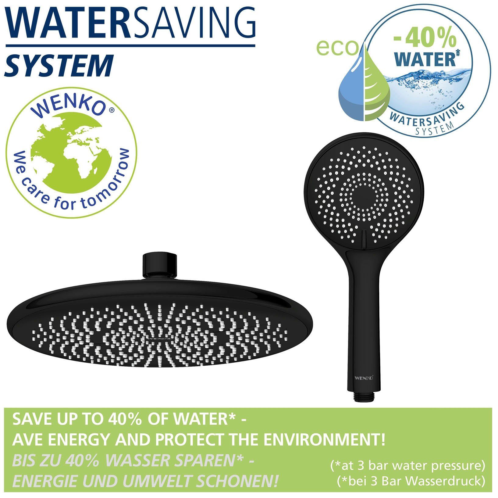 WENKO Douchesysteem Watersaving eenvoudige aansluiting op bestaande kraan of wandbocht