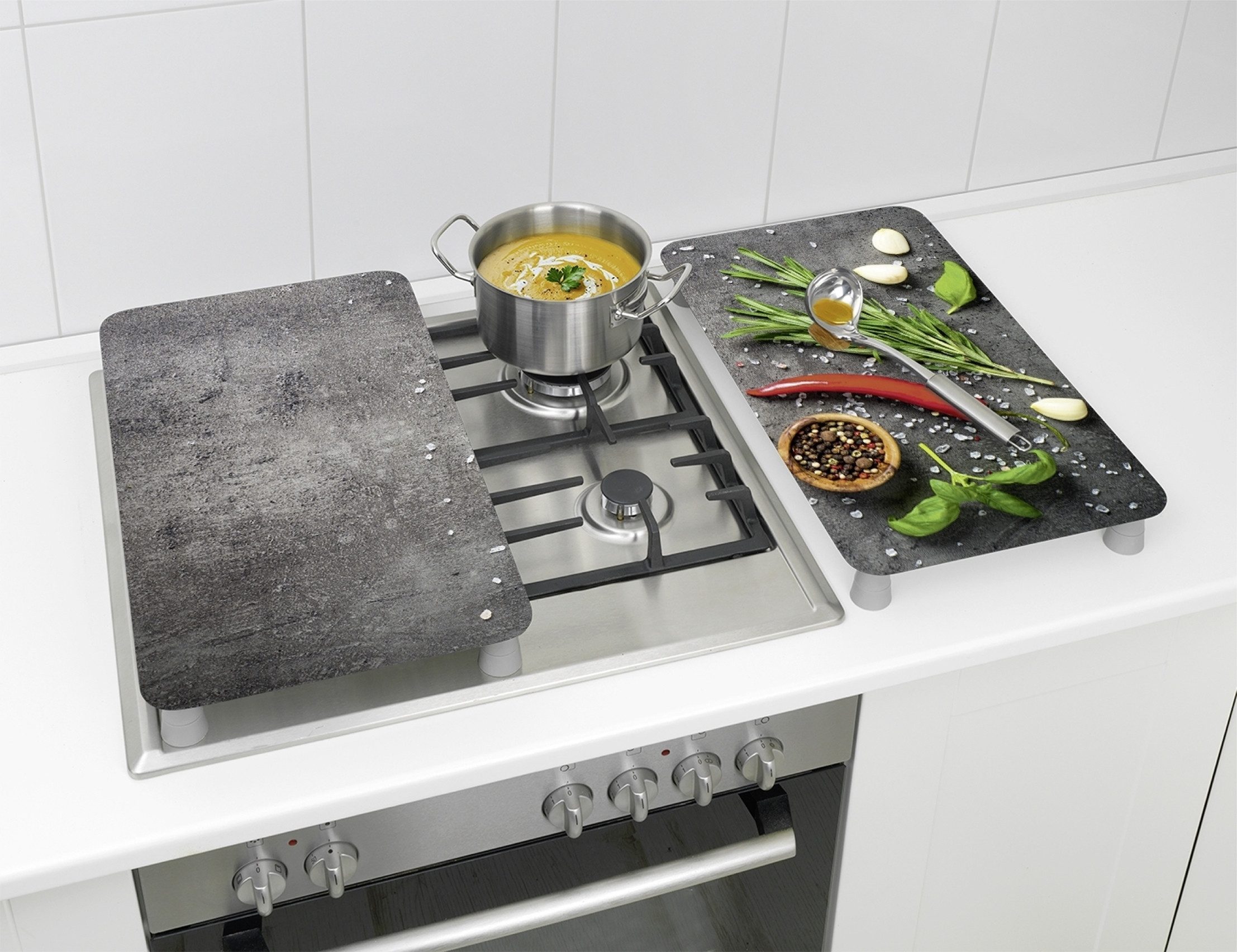 Maximex Kookplaatdeksel Universeel Model Rozemarijn (set, 2-delig)