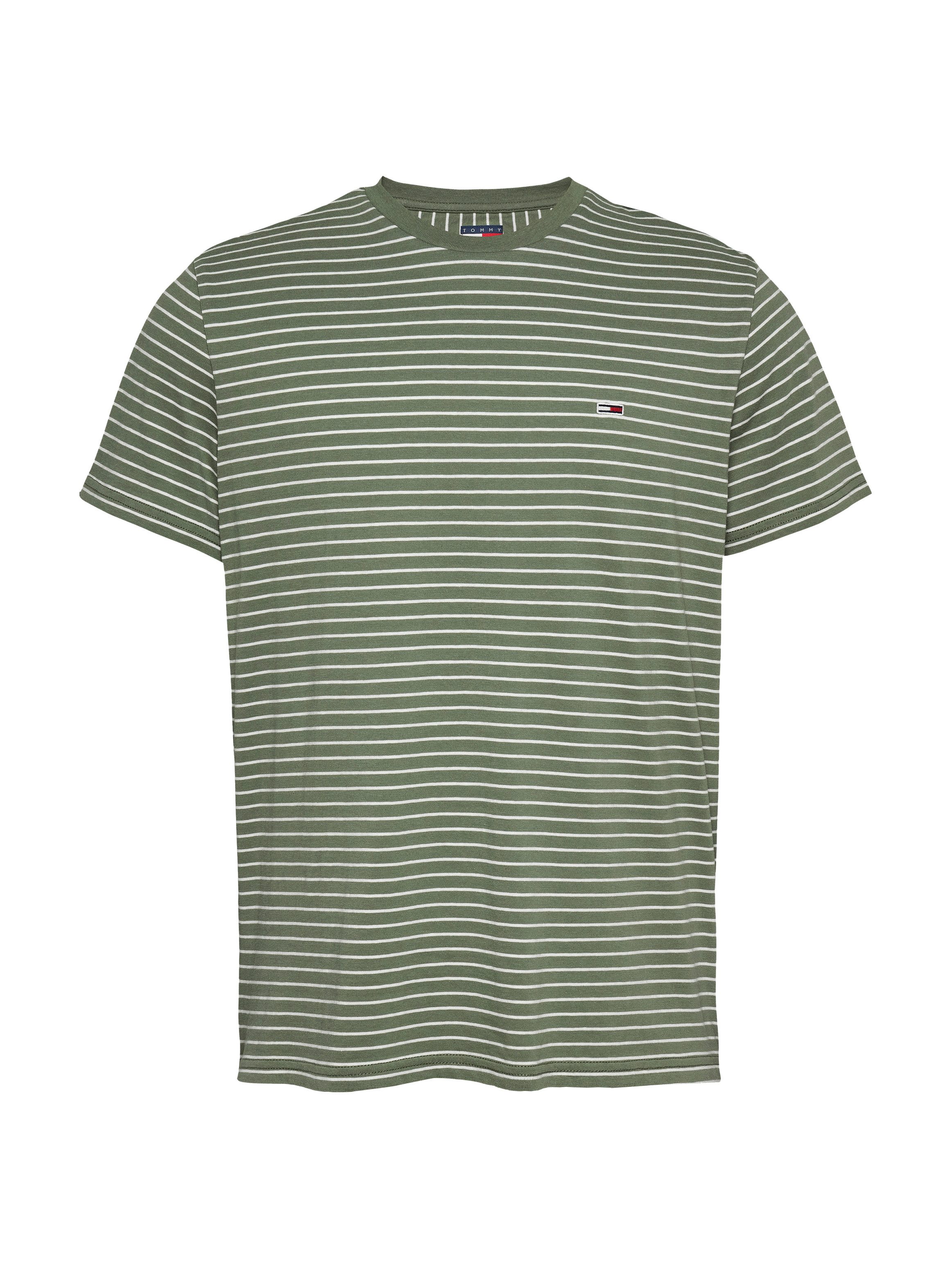 TOMMY JEANS Shirt met ronde hals TJM SLIM STRIPE TEE