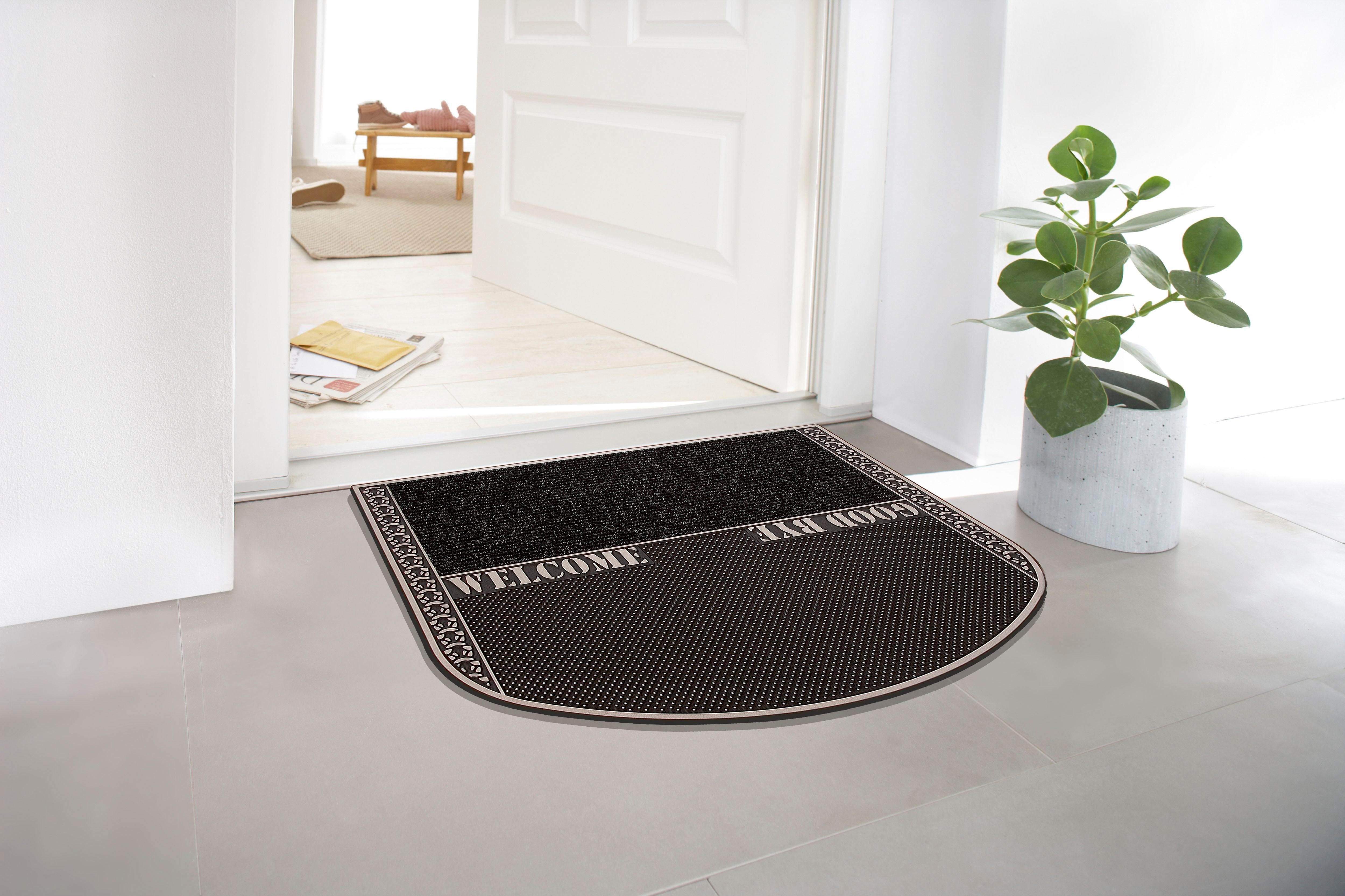 Home2Fashion Mat TC Clean In & Out Vuilafstotende mat, met tekst, robuust, geschikt voor binnen en buiten