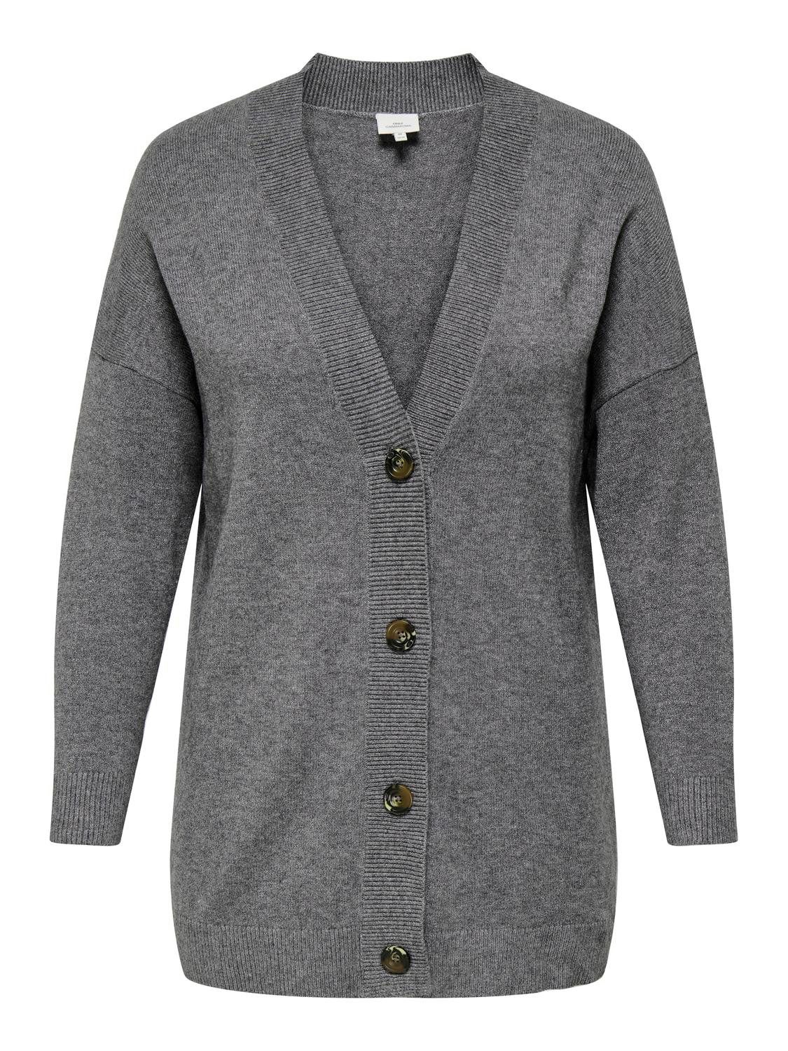 ONLY CARMAKOMA Vest CARESLY LS BUTTON CARDIGAN KNT NOOS